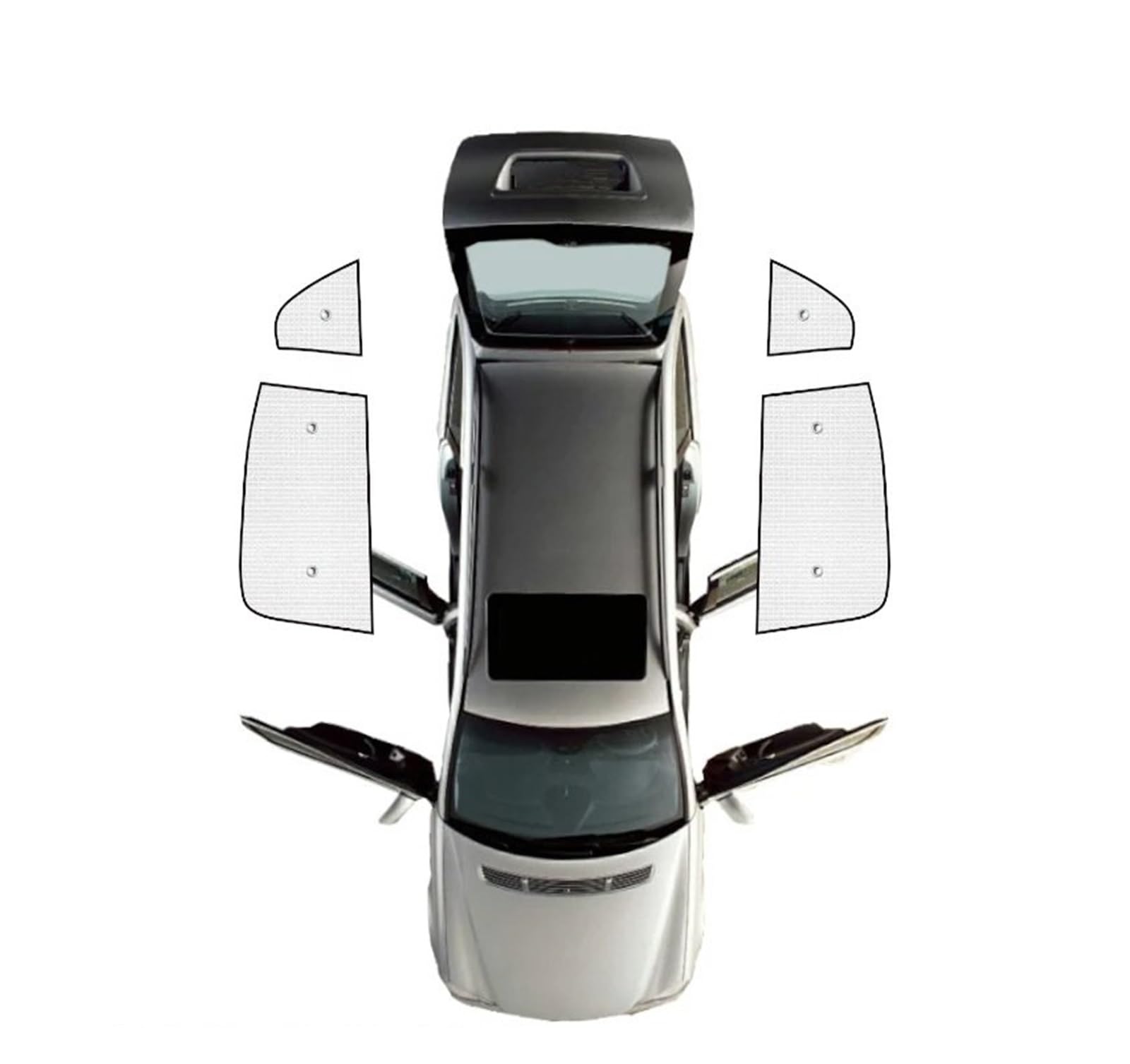 Car Shades Für Toyota Für RAV4 XA40 2013~2018 Windschutzscheibe Fenster Seite Fenster Sonnenschirme Vollständige Abdeckung Sonnenschirme Auto Zubehör Autosonnenschutz(Rear Windows) von TINGYUS