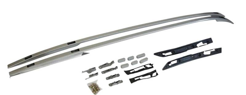 Dachreling Rack 2PCS Für Land Für Rover Für Discovery Sport 2015-2024 Cross Bar Träger Aluminium Dach Schiene Dachgepäckträger(Silber) von TINGYUS