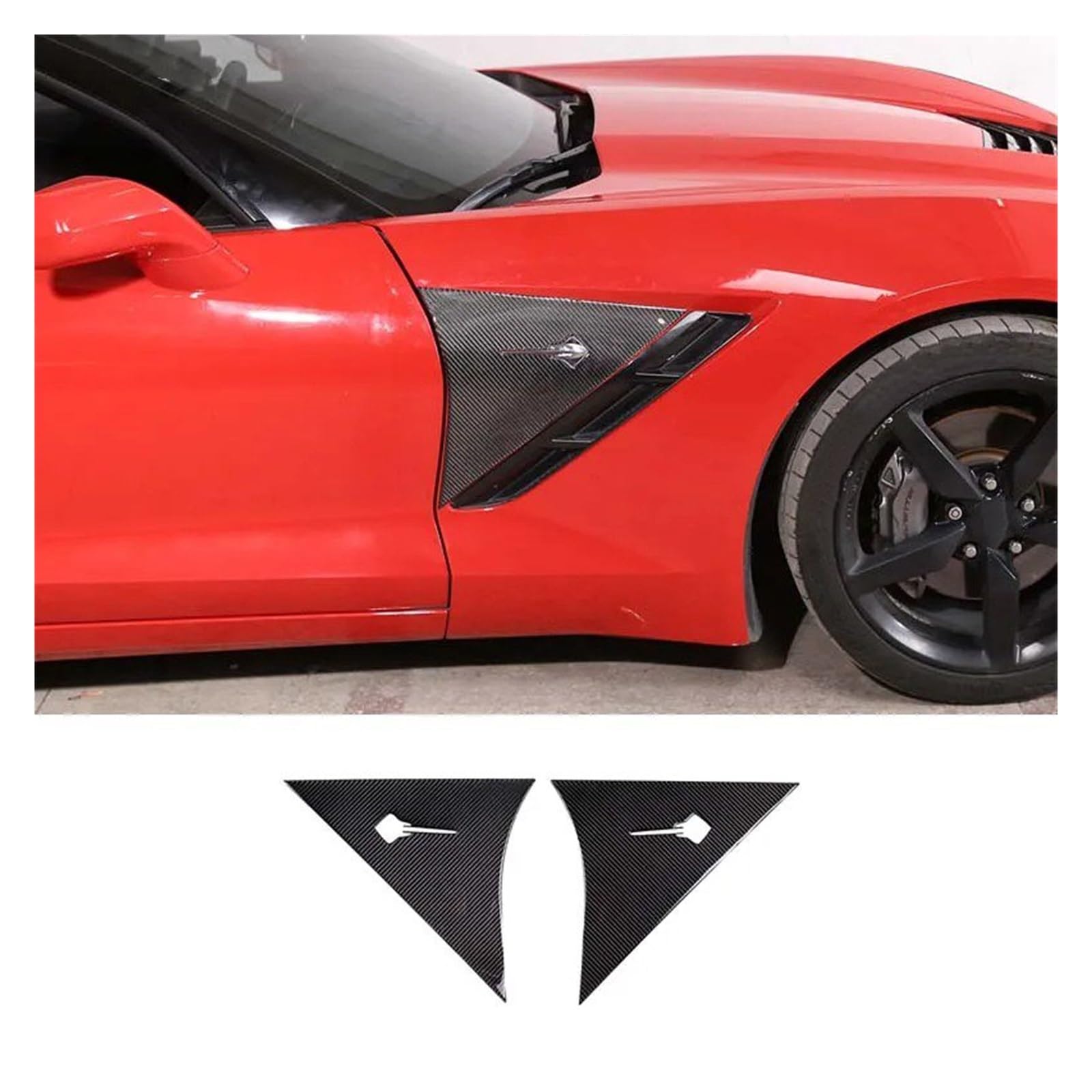 Innenzubehör Für Chevrolet Für Corvette C7 2014-2019 Auto-Getriebe-Panel Zentrale Steuerung Armaturenbrett Trim Aufkleber Innenausstattung Auto Innenraum(R) von TINGYUS