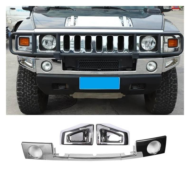 Innenzubehör Für Hummer H2 2003 2004 2005 2006 2007 2008 2009 ABS Auto Vorderen Stoßfänger Unteren Zierleiste Front Nebelscheinwerfer Zierabdeckung Auto Innenraum(Style C) von TINGYUS