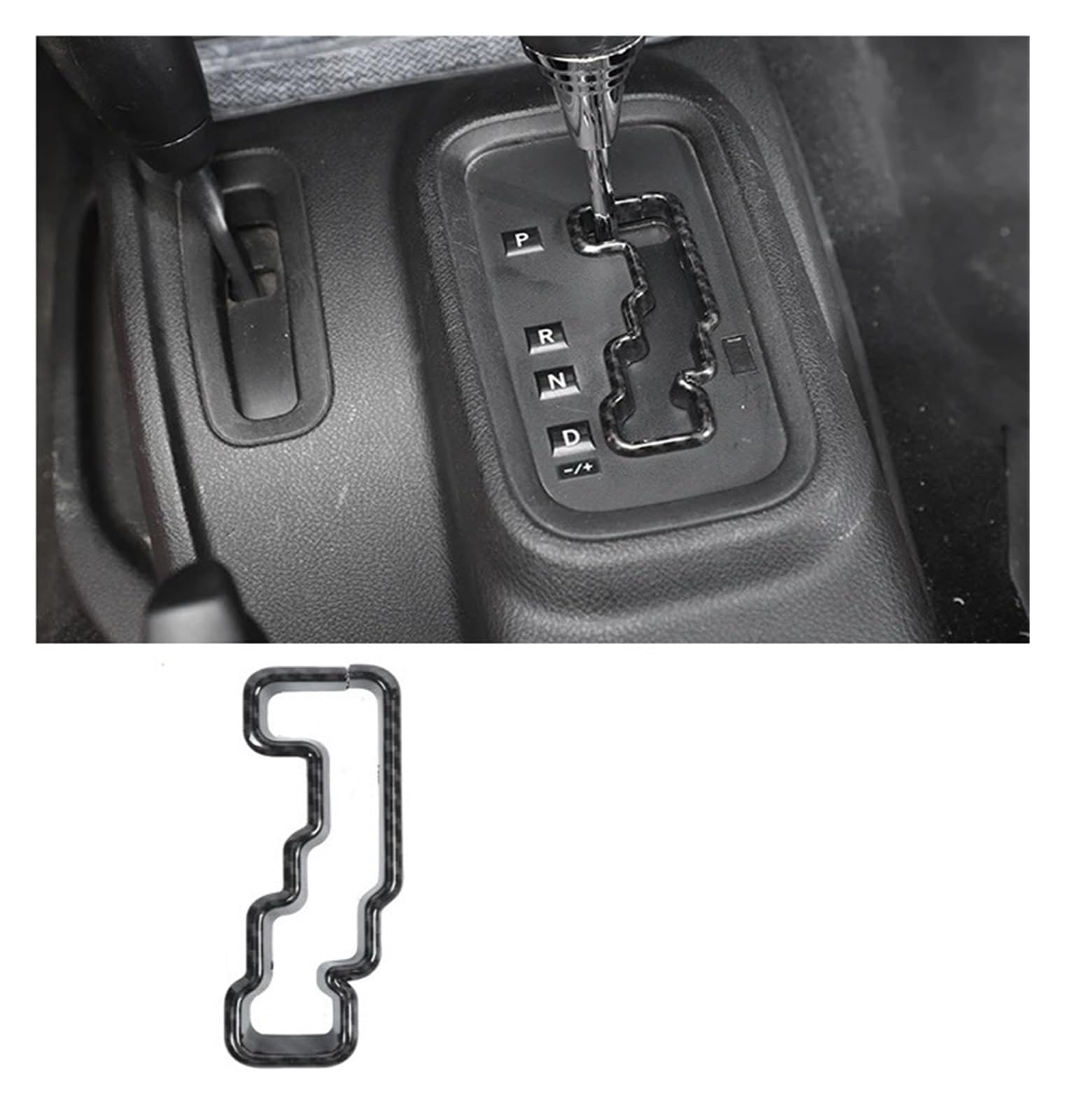 Innenzubehör Für Jeep Für Wrangler JK 2007-2017 ABS Auto Mittelkonsole Armaturenbrett Dekoration Abdeckung Aufkleber Innenausstattung Auto Innenraum(Gear shift C) von TINGYUS