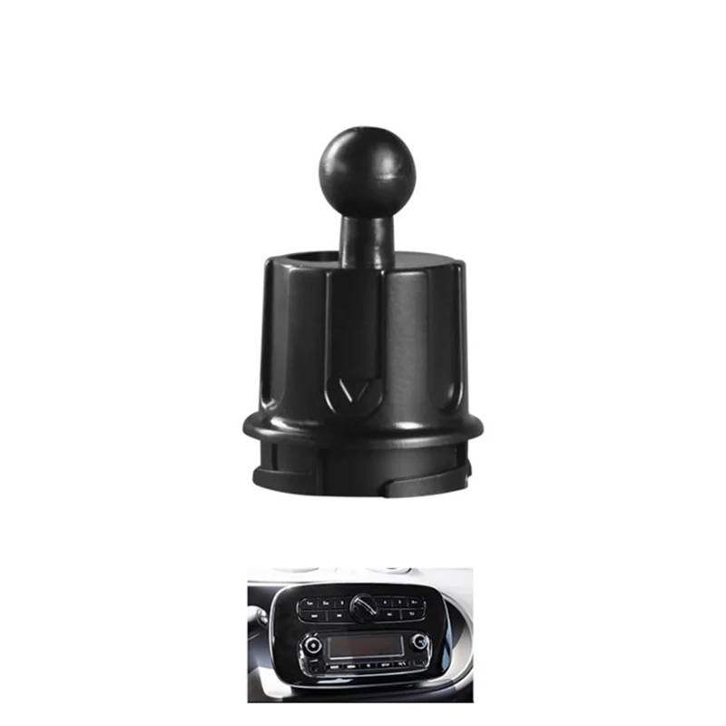 Innenzubehör Für Smart 451 453 Für Fortwo Für Forfour Autohalterung Basis Handy-Navigationsunterstützung Rahmen Autozubehör Innenausstattung Auto Innenraum(Black A) von TINGYUS