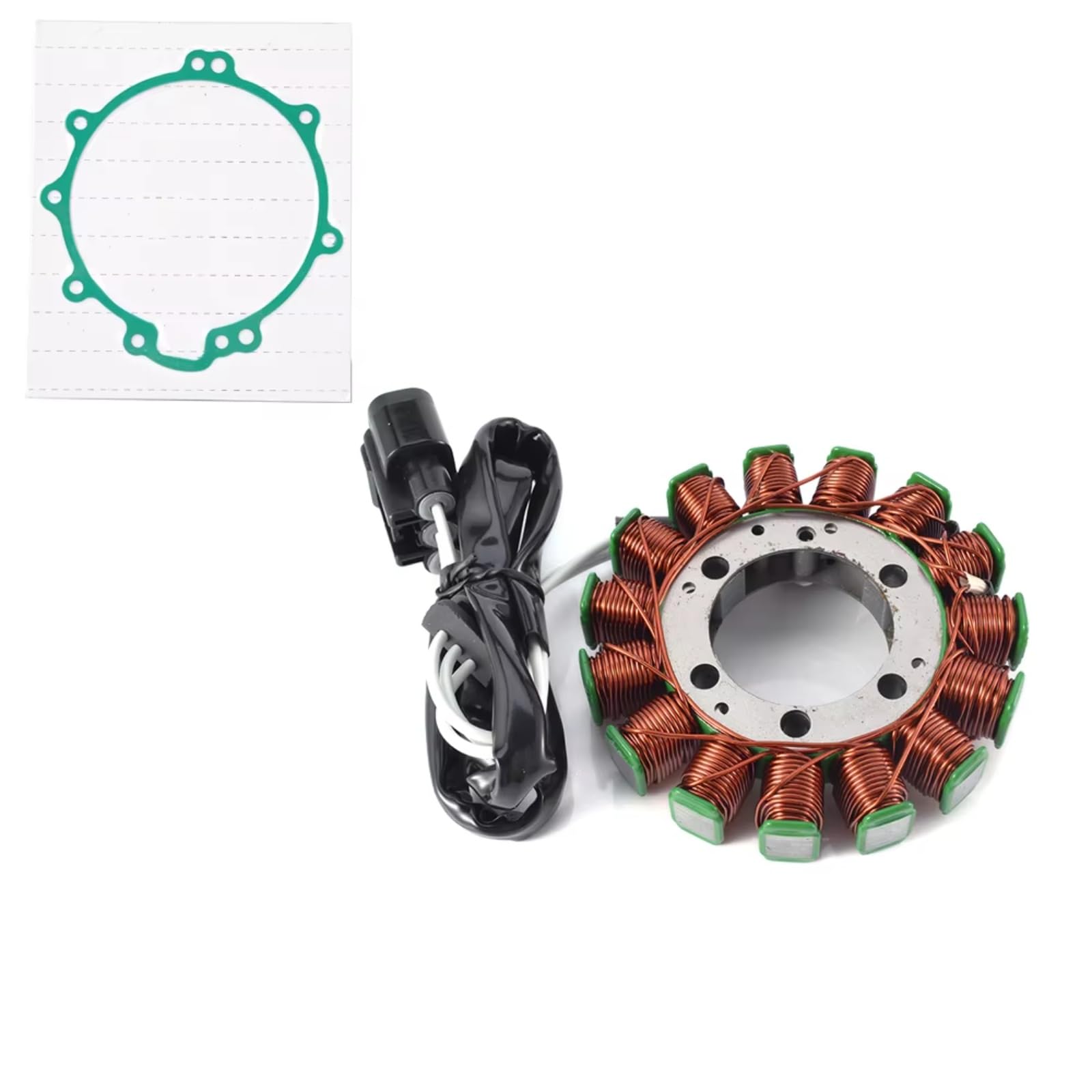 TINGYUS Motorrad Stator Spule Für Kawasaki Für ZX1000 Für Ninja ZX-10R 30th Anniversary Edition 2011-2015 Mit Dichtung Stator Spule Spannungsreglergleichrichter Zündung Lichtmaschine(B) von TINGYUS