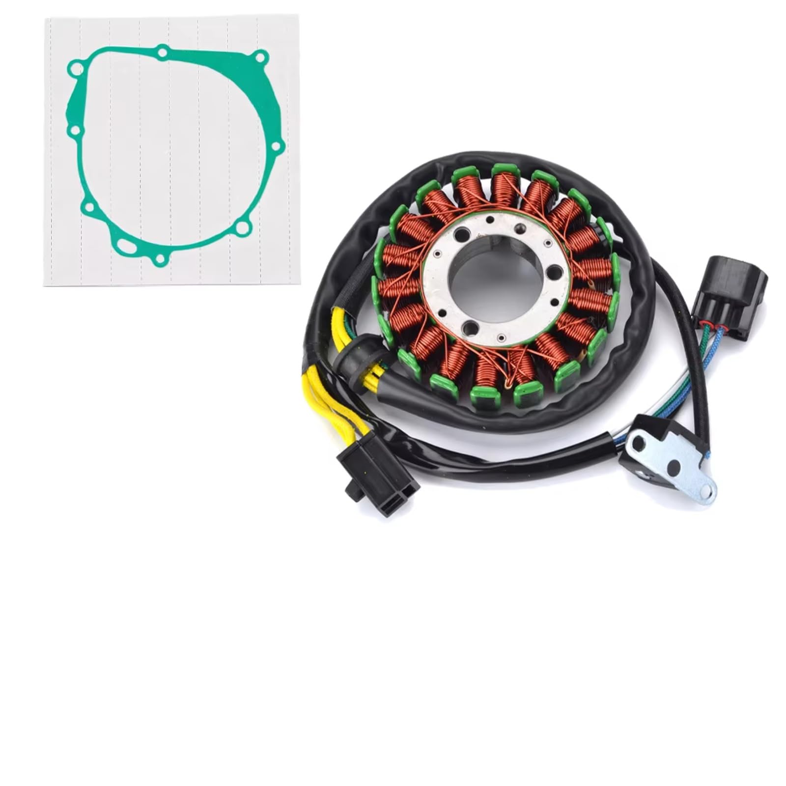 TINGYUS Motorrad Stator Spule Für Suzuki Für DRZ400 Für DR-Z400 ESM 2000-2019 Mit Dichtung Motor Stator Spule Spannungsreglergleichrichter Zündung Lichtmaschine(D) von TINGYUS