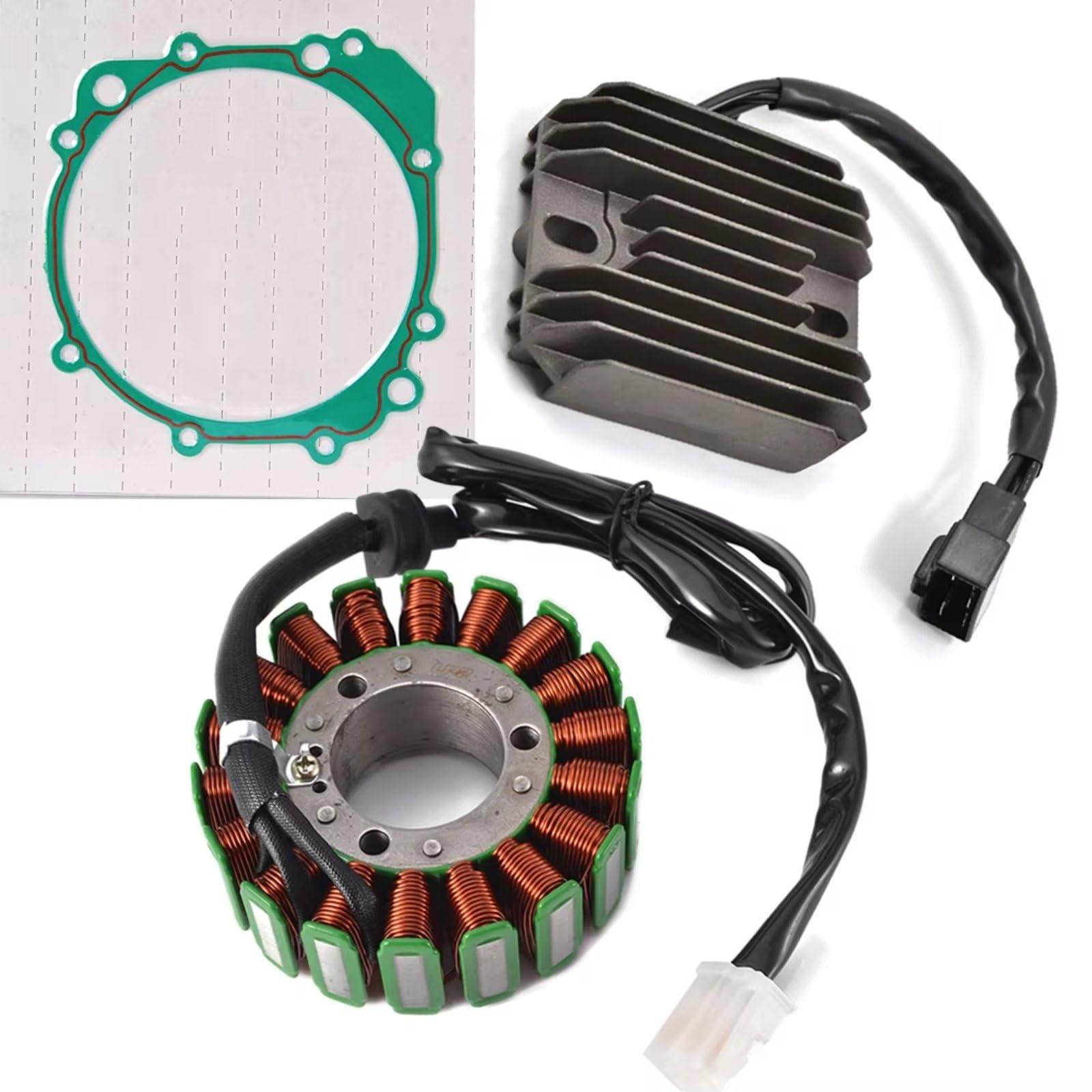 TINGYUS Motorrad Stator Spule Für Suzuki Für GSXR600 Für GSXR750 Für GSXR Für GSX-R 600 750 1996 1997 1998 1999 2000 Stator Spule Regler Rectifier Dichtung Zündung Lichtmaschine(A) von TINGYUS