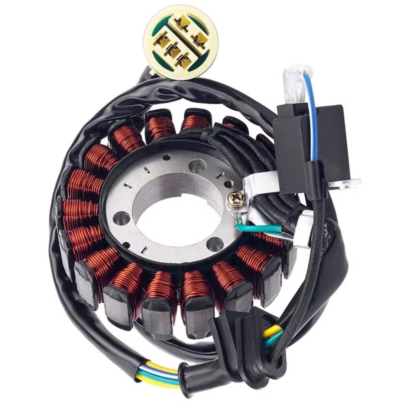 TINGYUS Motorrad Stator Spule Für TRX350FE Für Rancher 4x4 ES 31120-HN5-M01 31600-HM7-003 31600-HM7-830 Für TRX 350 Motorrad Generator Stator Spule & Gleichrichter Zündung Lichtmaschine(Stator Coil) von TINGYUS