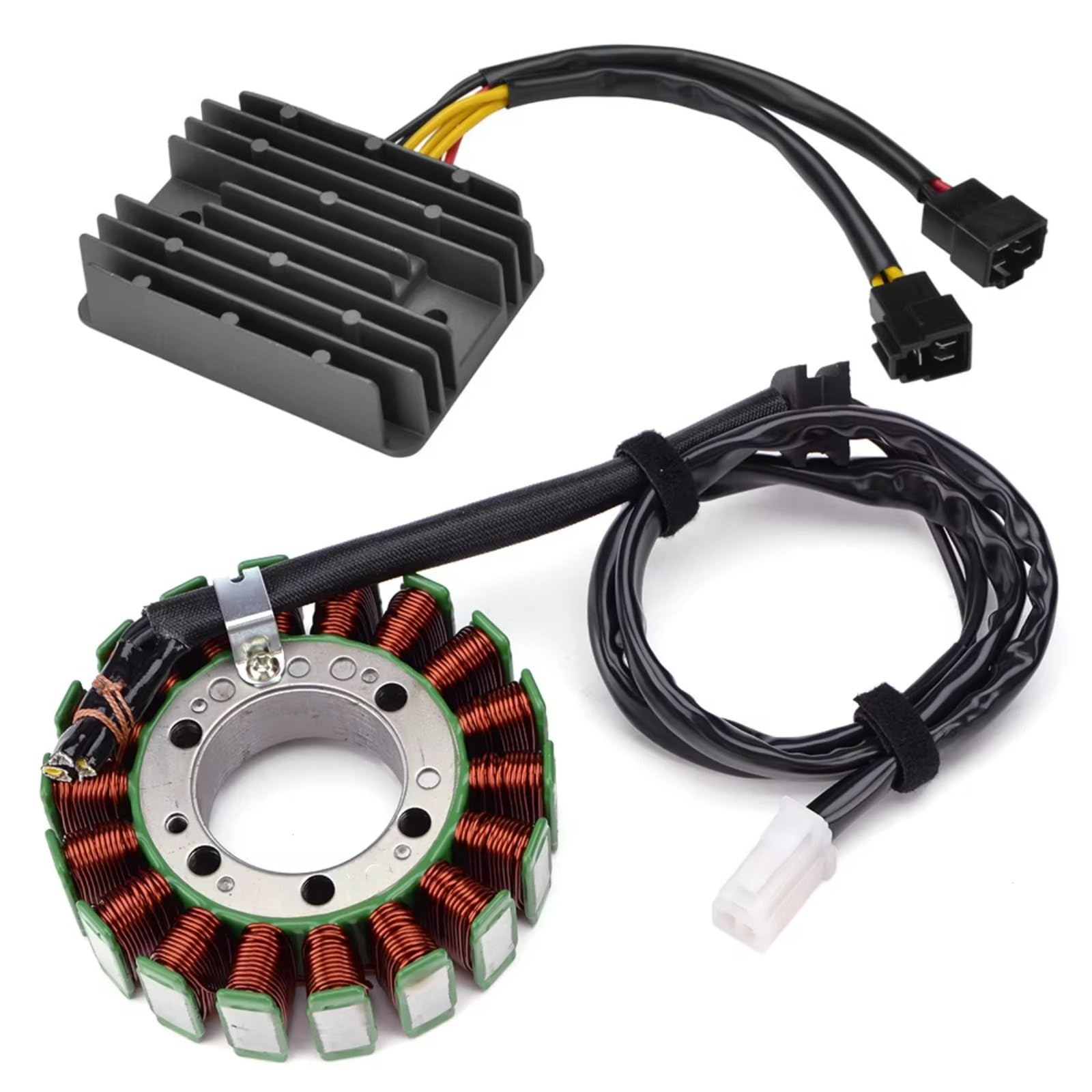 TINGYUS Motorrad Stator Spule Für Triumph Für Tiger 955 Für Daytona 955i Für Speed ​​Für Triple 1050 Für Sprint RS 955 Motorrad Stator Spule + Regler Gleichrichter Zündung Lichtmaschine(A) von TINGYUS