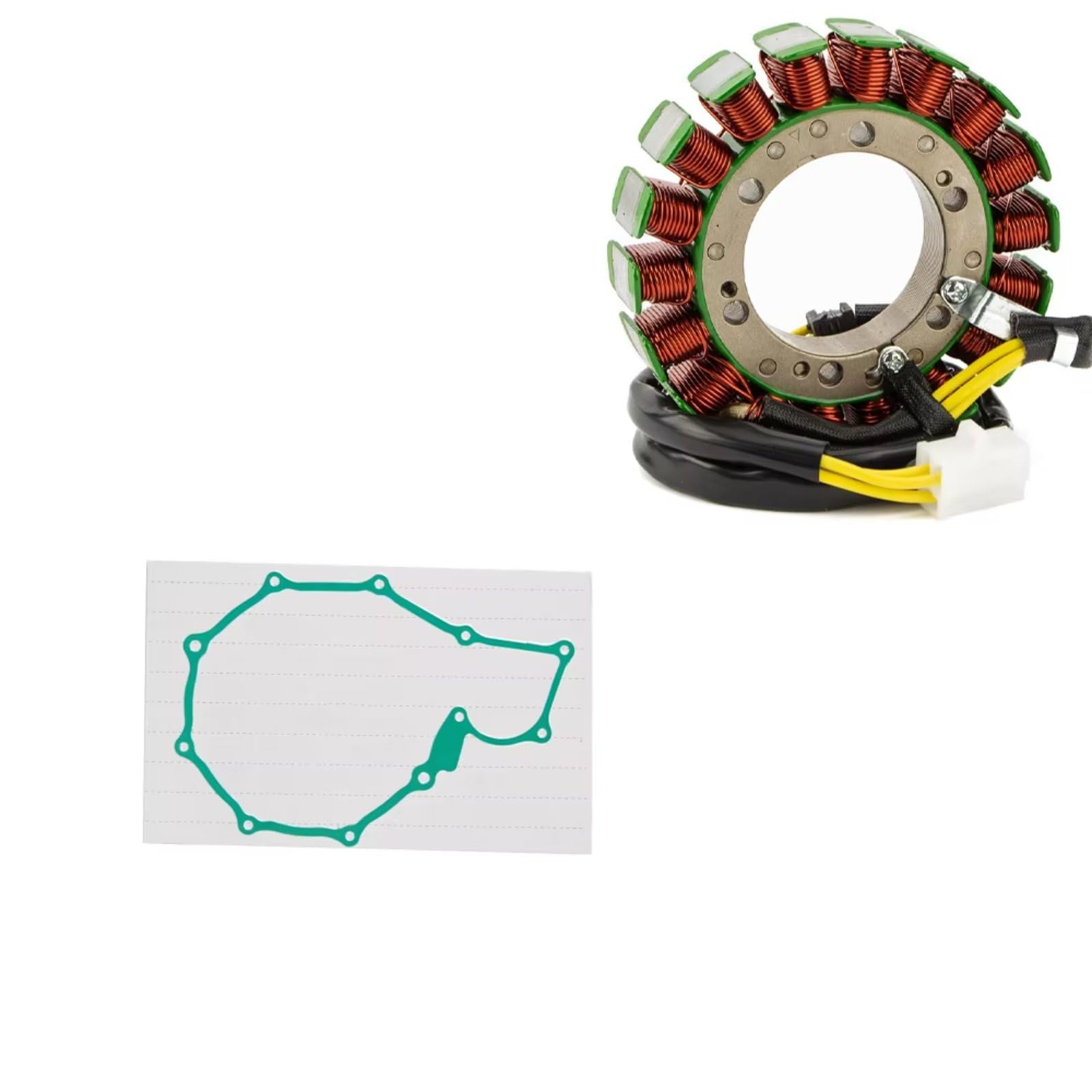 TINGYUS Motorrad Stator Spule Für XRV650 Für Afrika Für Twin RD03 1988 1989 Mit Dichtung Motor Stator Spule + Spannungsreglergleichrichter Zündung Lichtmaschine(B) von TINGYUS