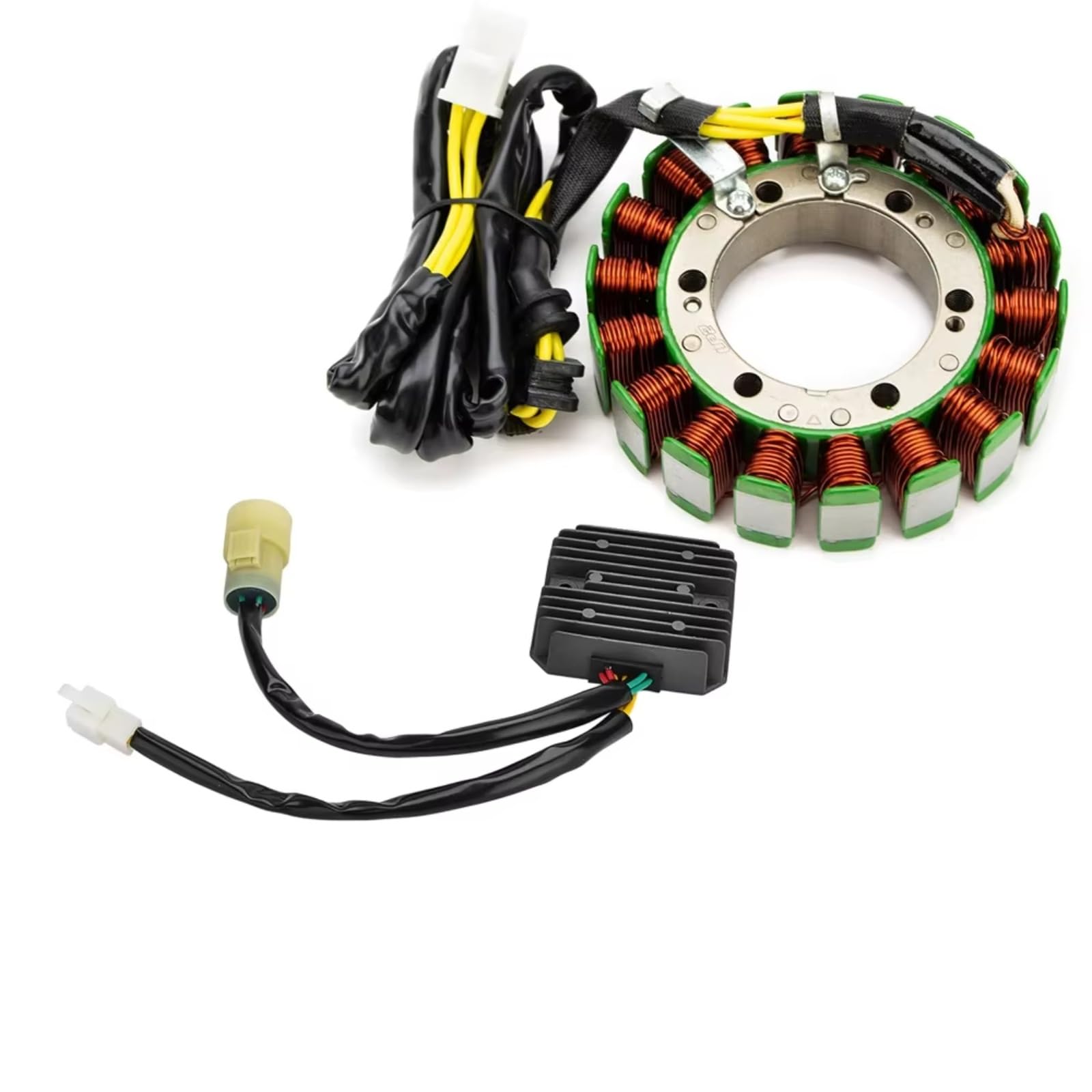 TINGYUS Motorrad Stator Spule Für XRV750 RD07 Für Afrika Für Twin 1993-2002 Mit Dichtung Motor Stator Spule + Spannungsreglergleichrichter Zündung Lichtmaschine(D) von TINGYUS