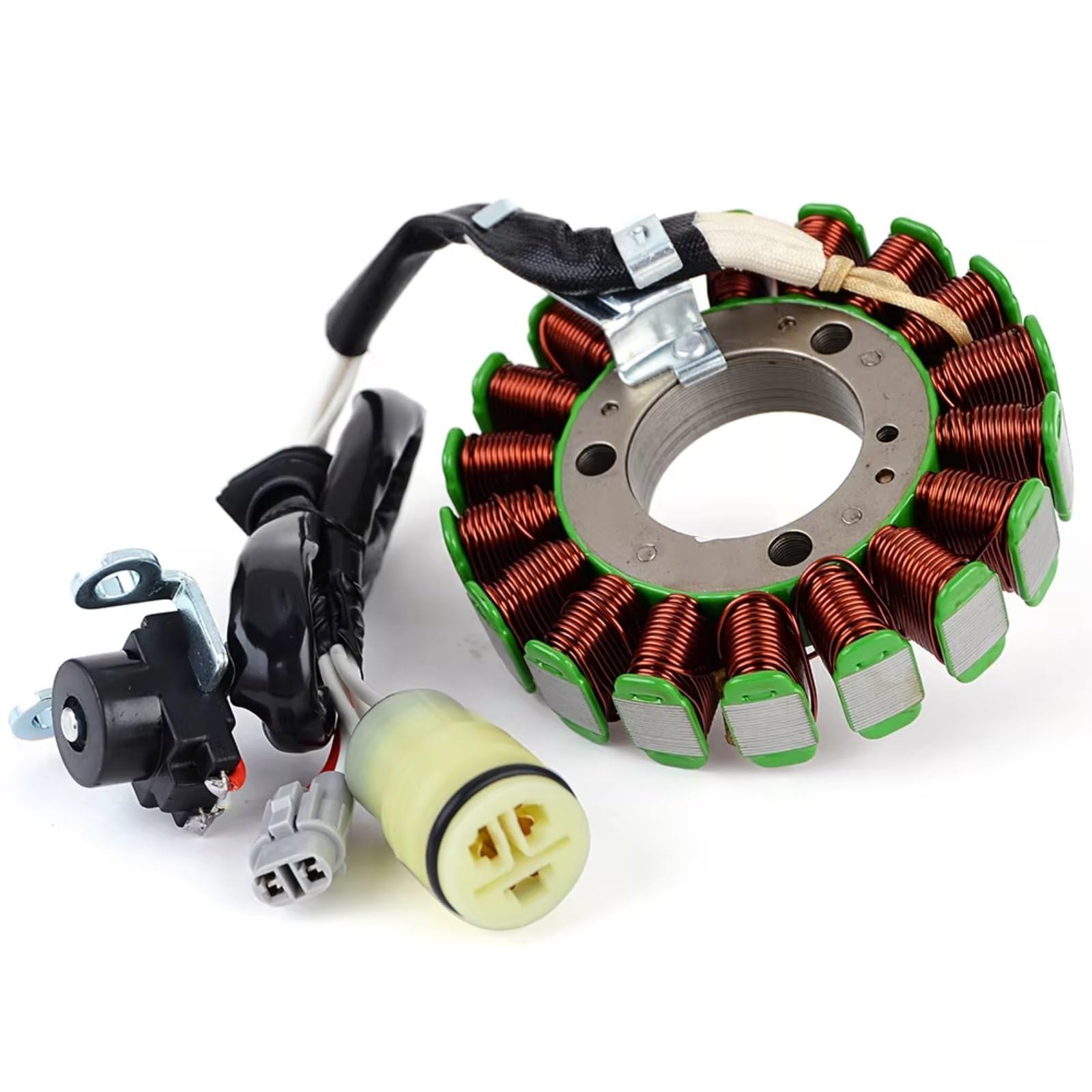 TINGYUS Motorrad Stator Spule Für YFZ450 Für YFZ450X 2010 2011 Für YFZ450R 2009-2018 18P-81410-00 Motorrad Generator Stator Spule Zündung Lichtmaschine von TINGYUS