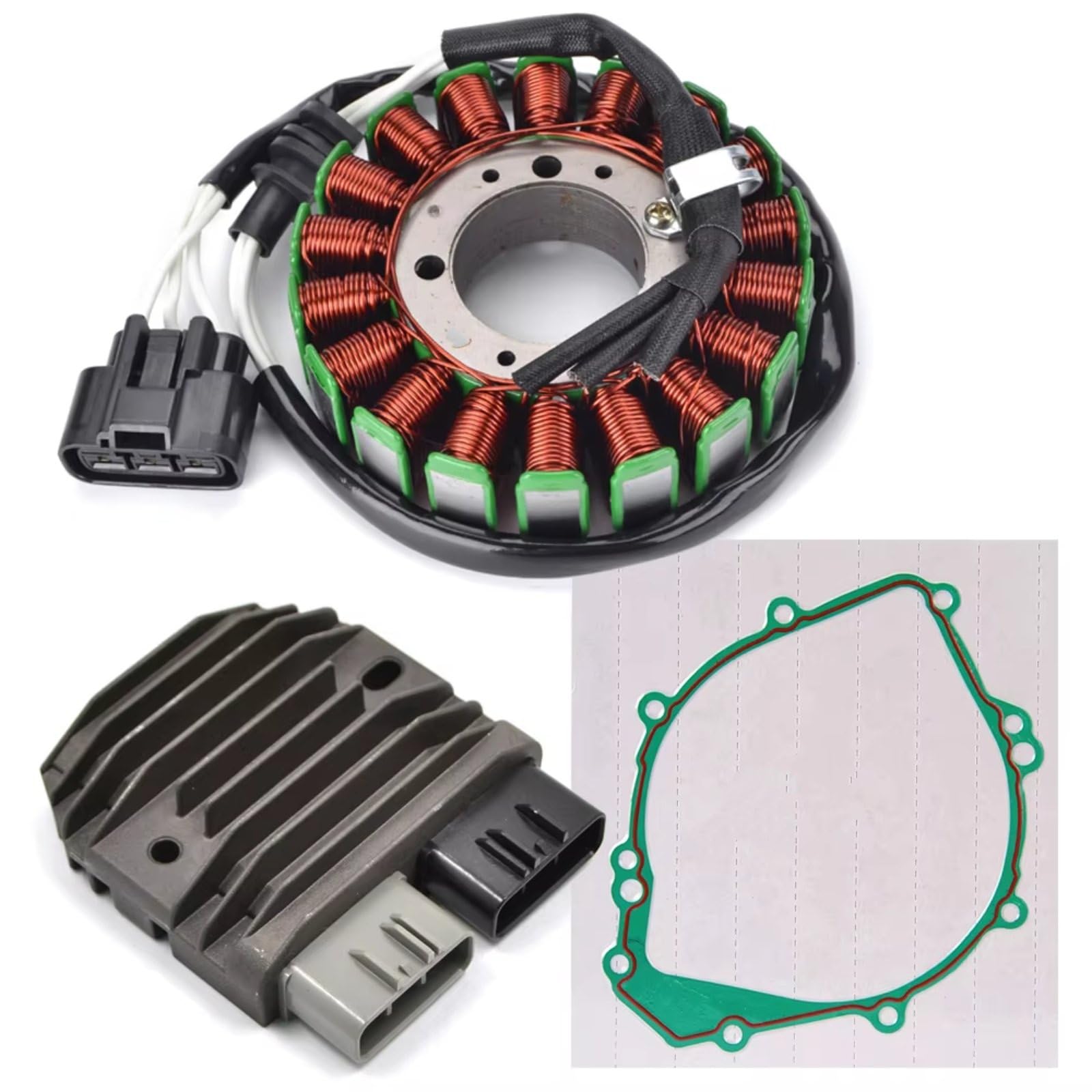 TINGYUS Motorrad Stator Spule Für YZF R1S 2003 Für YZF R1 2002 2003 Motorrad Regler Rectifier Magneto Stator Spule Dichtung Zündung Lichtmaschine(F) von TINGYUS