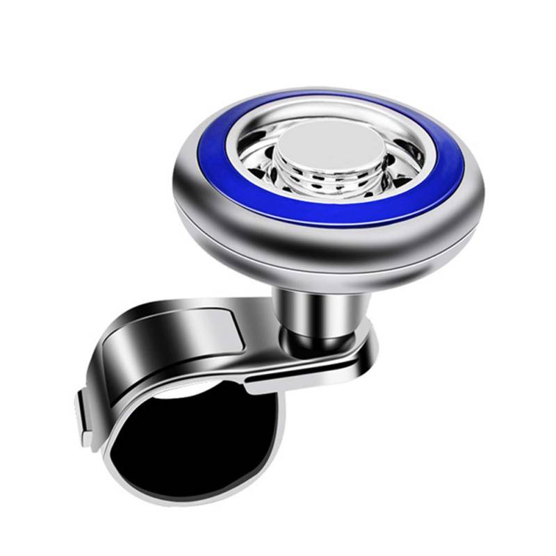 TININNA Lenkhilfe Lenkradknauf Auto Lenkrad Drehknopf Universal Autolenkrad Spinner Knob Blau von TININNA