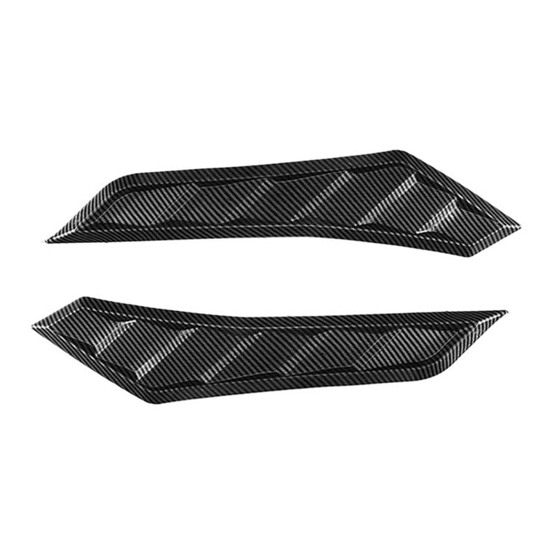 TINOMAD Taishengyu Store 2 Autos aus Kohlefaser, Kotflügel an der Motorhaube, Dekorationen for Seitenflügel, Aufkleber for Luftauslässe mit modifiziertem aerodynamischem Zubehör(2Pcs Carbon Fiber) von TINOMAD