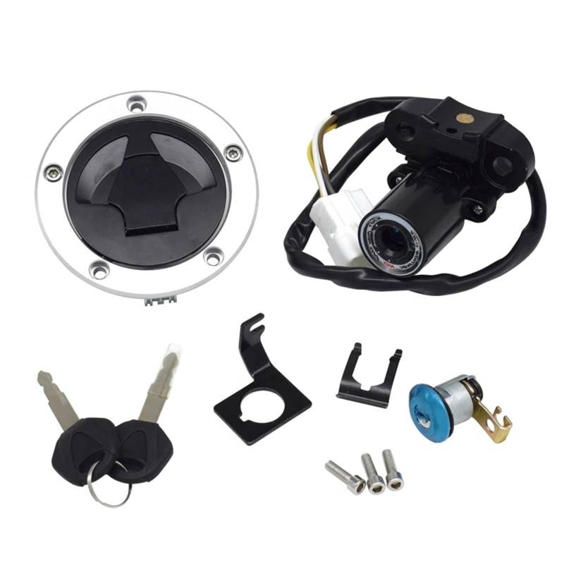 TIOWCGH Kompatibel Mit Für Ninja Für 1000 ZX1000 2013 2014 2015 2016 2017 2018 2019 Motorrad-Zündschalter-Kit-Baugruppe 51049-0039 27045-5492 Motorrad-Zündschloss von TIOWCGH