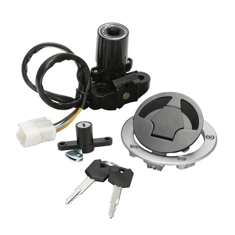 TIOWCGH Kompatibel Mit Für ZX10R ZX1000 2011 2012 2013 2014 2015 Motorrad-Tankdeckel-Schlossschlüssel Zündschloss-Schloss-Kits Motorradzubehör Motorrad-Zündschloss von TIOWCGH