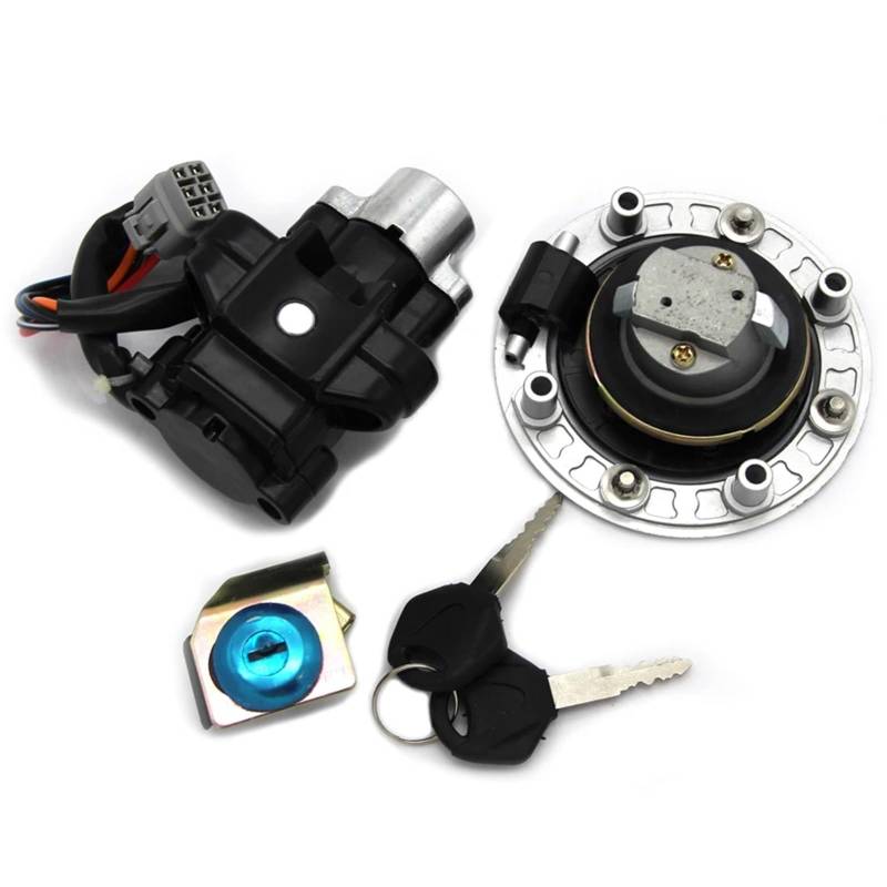 TIOWCGH Kompatibel Mit Suzuki Für DL1000 Für V-Strom 2002 2003 2004 2005 2006-2011 2012 Motorradzubehör Zündschalter Cap Lock Kit 37000-27860 Motorrad-Zündschloss von TIOWCGH