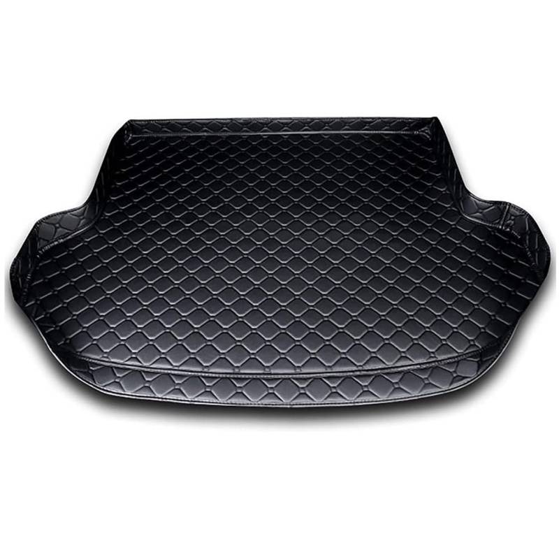 TISTIK Auto Leder Kofferraum Matte für V-W Passat B8 Variant 2016-2022, Custom Wasserdicht rutschfest Kofferraumwanne All Weather Cargo Tray Schutzmatt ZubehöR,B/Black von TISTIK