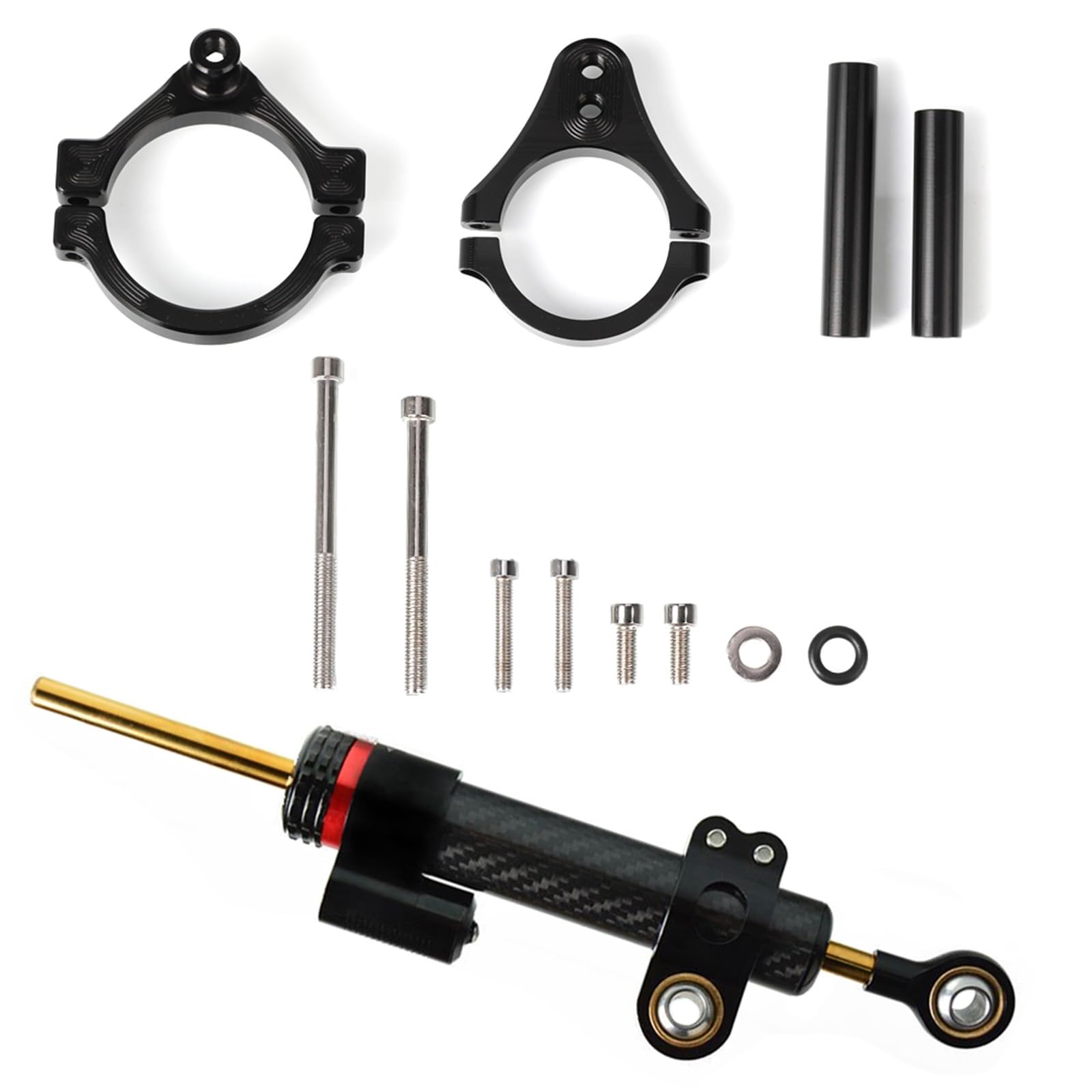 Dämpfer Lenkungsstabilisator Für CFMOTO 450SR 450 SR 2022 2023 2024 Lenkung Stabilisieren Dämpfer Motorrad Zubehör Montage Halterung Kit Motorrad Teile CNC-Halterung(G) von TISURXQ