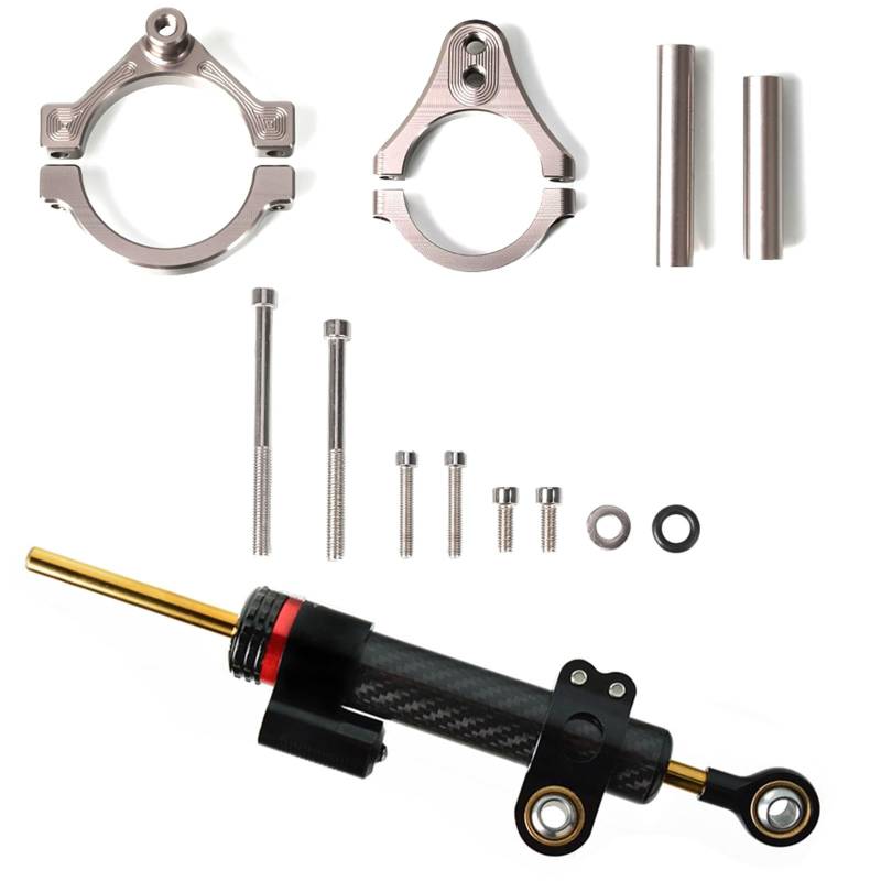 Dämpfer Lenkungsstabilisator Für CFMOTO 450SR 450 SR 2022 2023 2024 Lenkung Stabilisieren Dämpfer Motorrad Zubehör Montage Halterung Kit Motorrad Teile CNC-Halterung(I) von TISURXQ