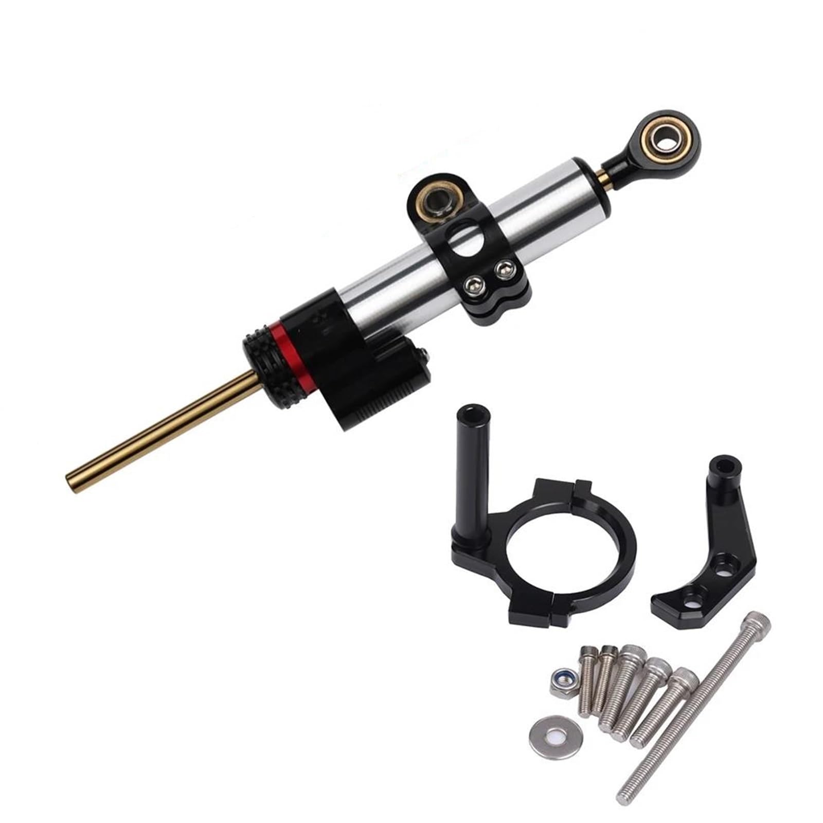 Dämpfer Lenkungsstabilisator Für Loncin VOGE 300RR LX300GS-B 2021 2022 2023 Motorrad Zubehör CNC Stabilisator Dämpfer Komplette Lenkung Montage Halterung CNC-Halterung(A) von TISURXQ