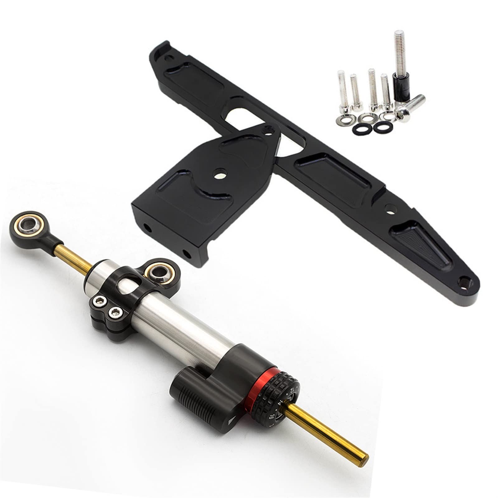 Dämpfer Lenkungsstabilisator Für XJR1300 1998-2015 Motorrad Lenkung Stabilisator Dämpfer Aluminium Halterung Montage Kit Für XJR 1300 CNC-Halterung(N) von TISURXQ