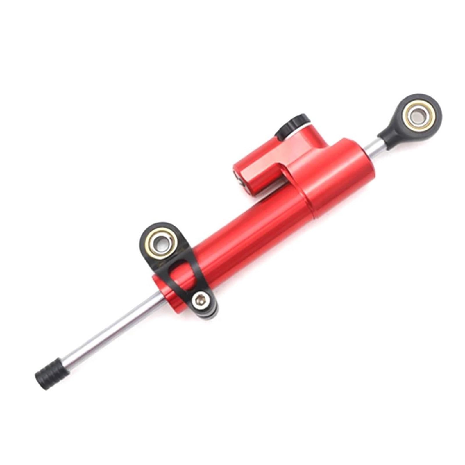 Dämpfer Lenkungsstabilisator Lenkungsdämpfer Richtungsdämpfer Stoßdämpfer Stabilisator Motorrad Aluminium Einstellbar Für MT-09 Tracer CNC-Halterung(Red Black) von TISURXQ