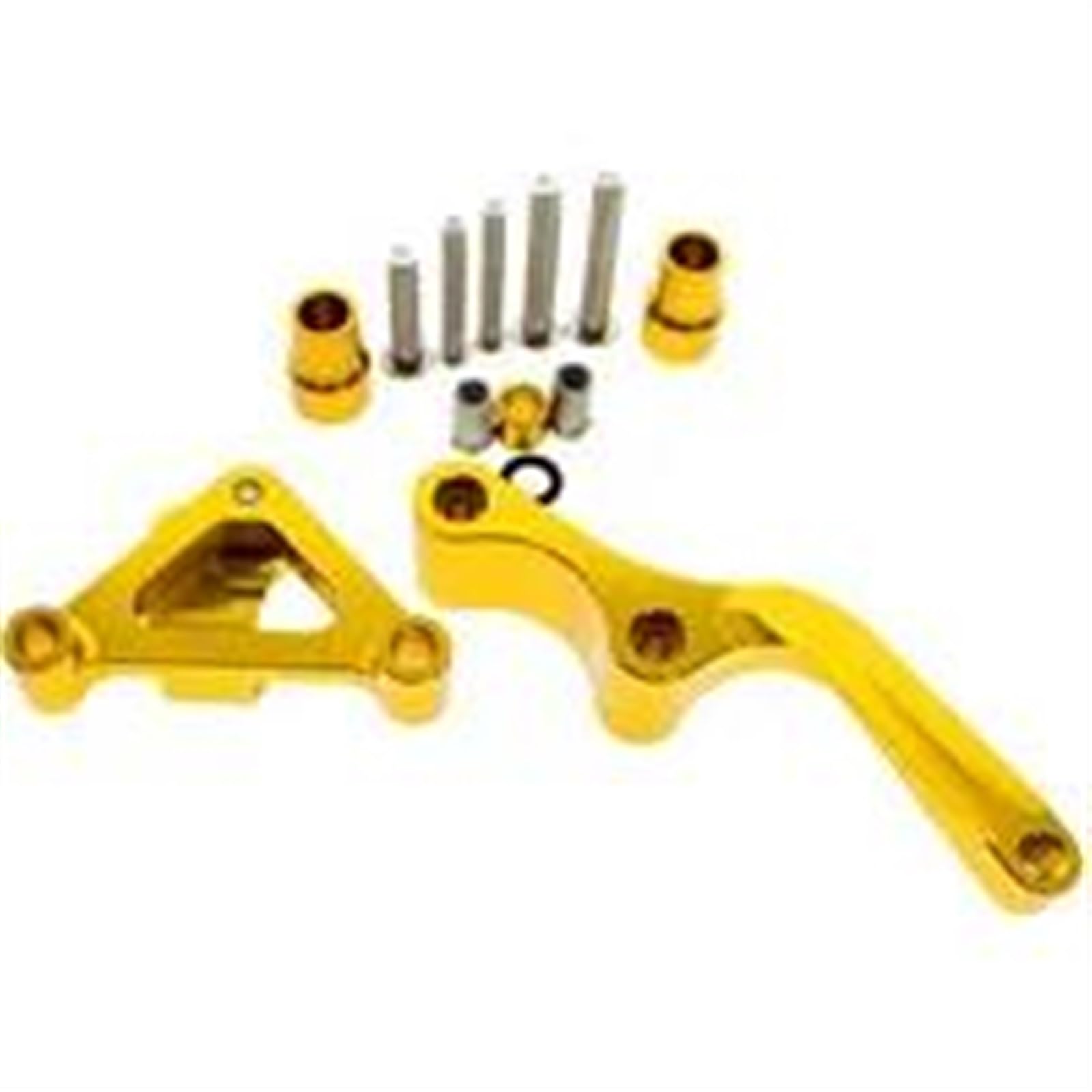 Dämpfer Lenkungsstabilisator Motorrad Lenkung Dämpfer Stabilisator Halterung Montage Unterstützung Kit Für Halter Für Ducati 696 Monster CNC Aluminium CNC-Halterung(Gold) von TISURXQ