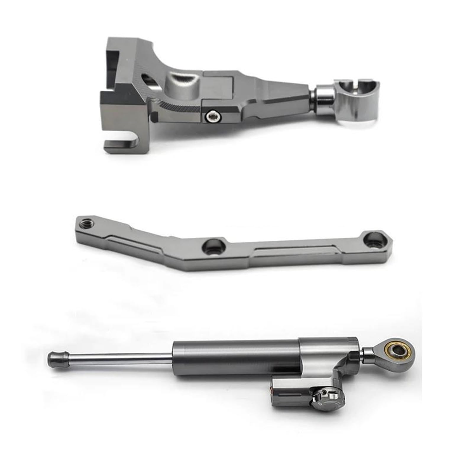 Dämpfer Lenkungsstabilisator Motorrad Lenkung Dämpfer Stabilisator Sicherheit Montage Kit Halterung Für MT09 MT-09 Für FZ09 FZ-09 2013-2020 CNC-Halterung(Damper n bracekt B) von TISURXQ