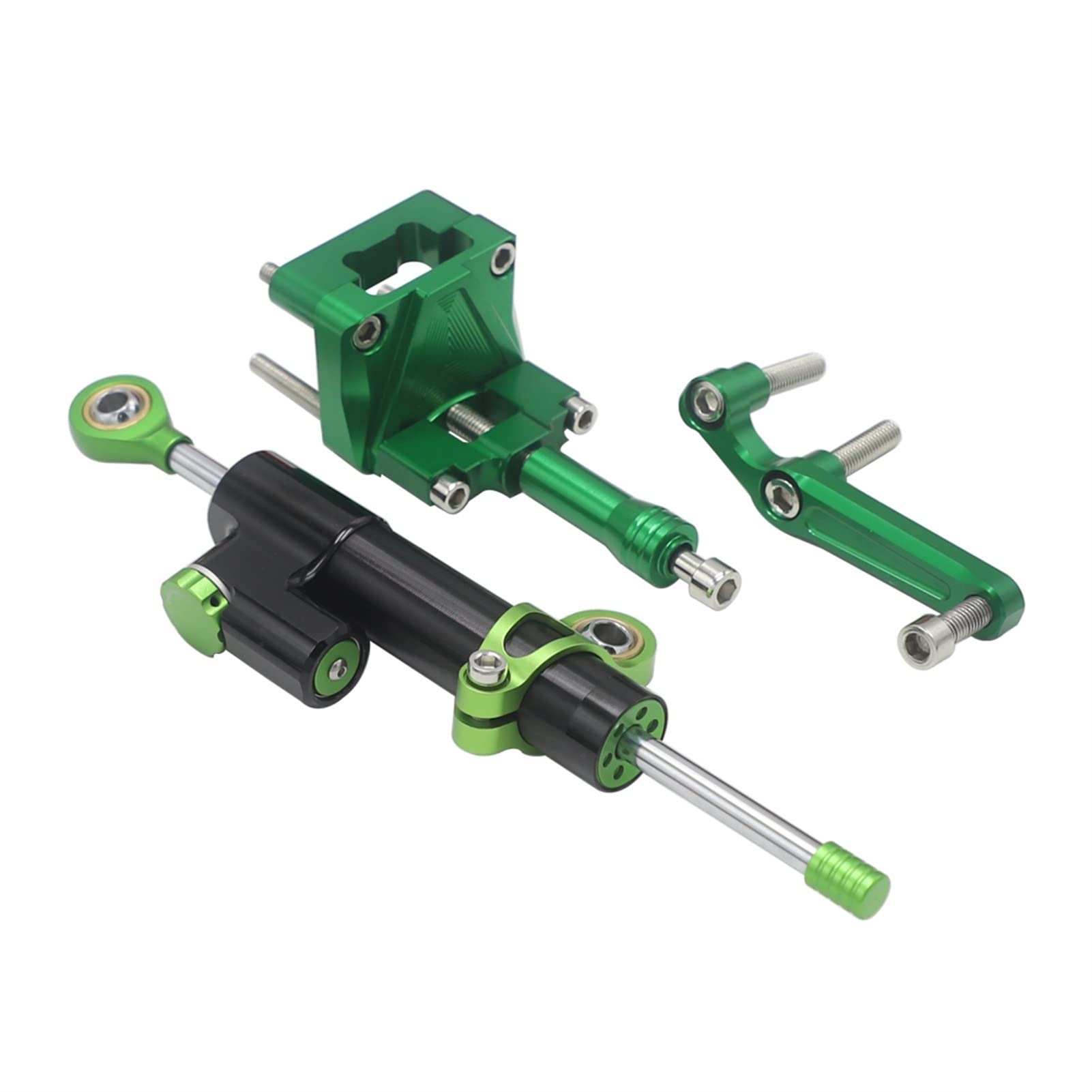 Dämpfer Lenkungsstabilisator Motorrad Stabilisator Lenkungsdämpfer Montagesatz Halterung Unterstützung Für Kawasaki EX300 Ninja 300 Ninja 300R 2013 2014 2015-2017 CNC-Halterung(10) von TISURXQ