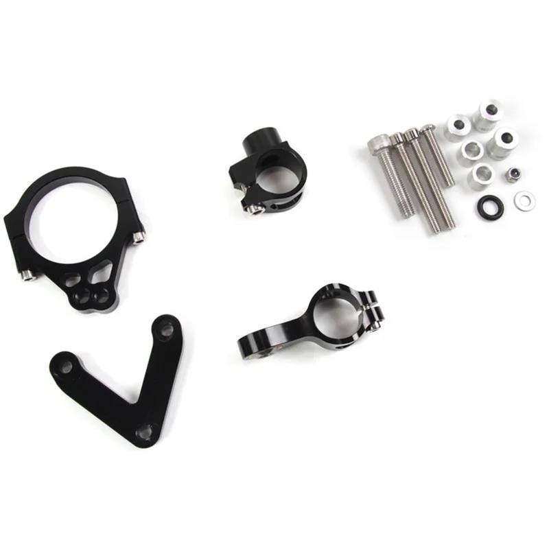 Dämpfer Lenkungsstabilisator Motorrad Stabilisator Sicherheit Lenkung Dämpfer Stabilisator Halterung Halterung Für Ducati 848 2008 2009 2010 CNC-Halterung(B) von TISURXQ