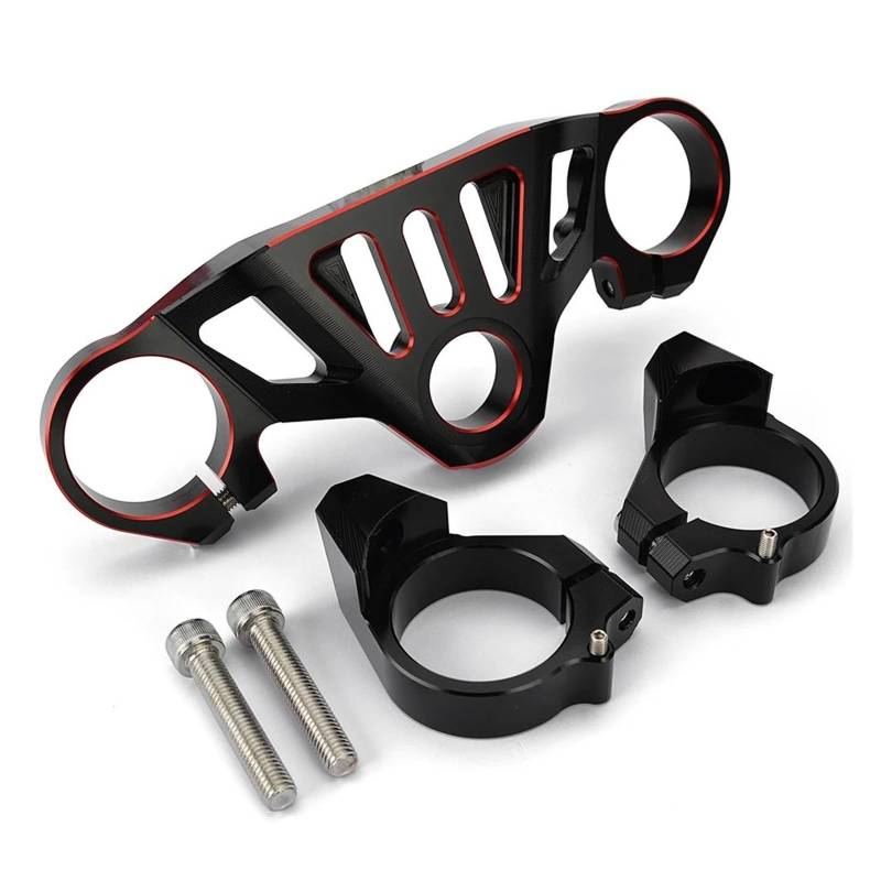 Dämpfer Lenkungsstabilisator Motorradzubehör Vorderradgabel Gabelbrücke Obere Gabelbrücke Für Aprilia Für RS660 2021 2022 2023 CNC-Halterung(Model 2) von TISURXQ