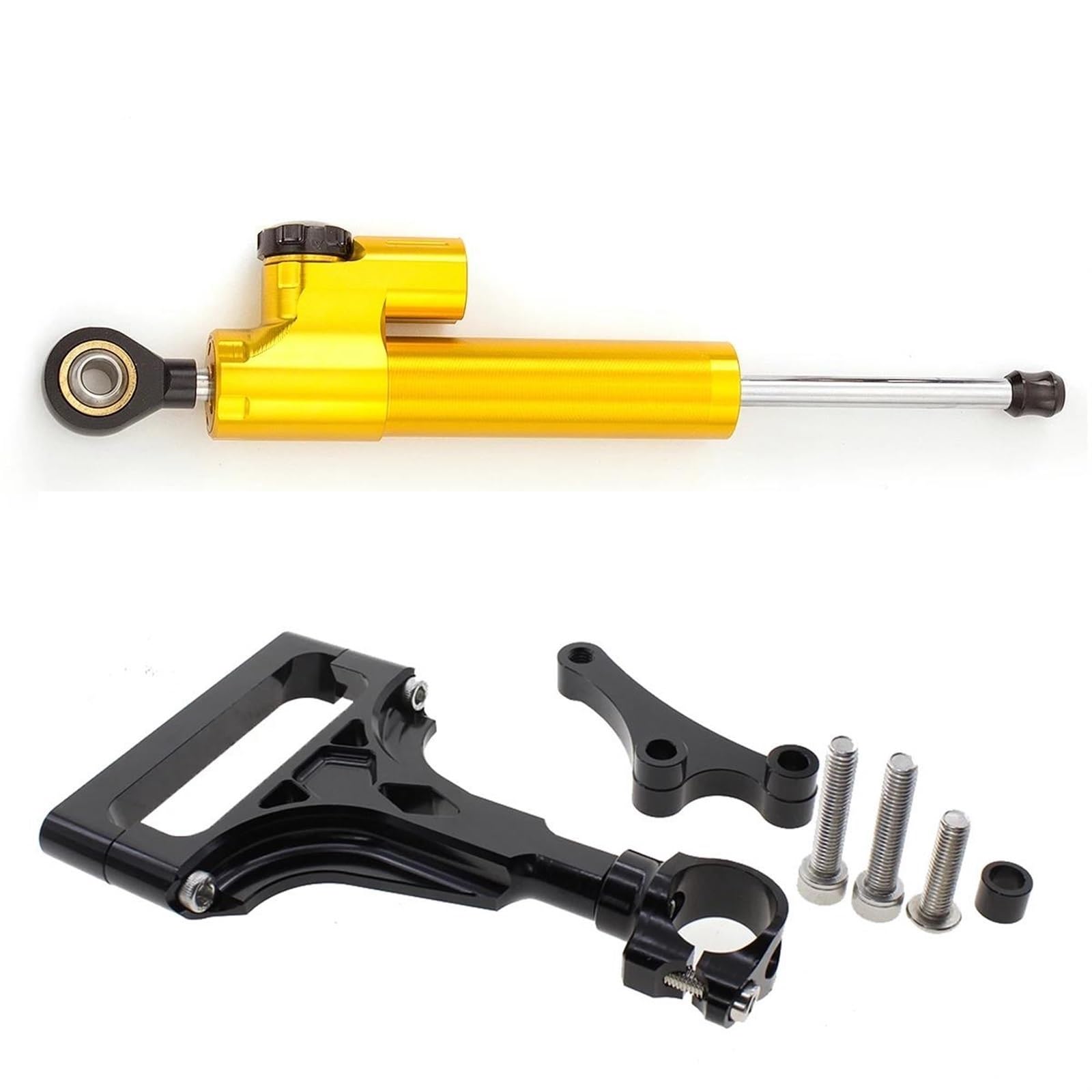 Dämpfer Lenkungsstabilisator Motorräder Lenkung Stabilisieren Dämpfer Montage Halterung Für Kawasaki Für Z750 Z750R 2003-2013 CNC CNC-Halterung(Gold) von TISURXQ