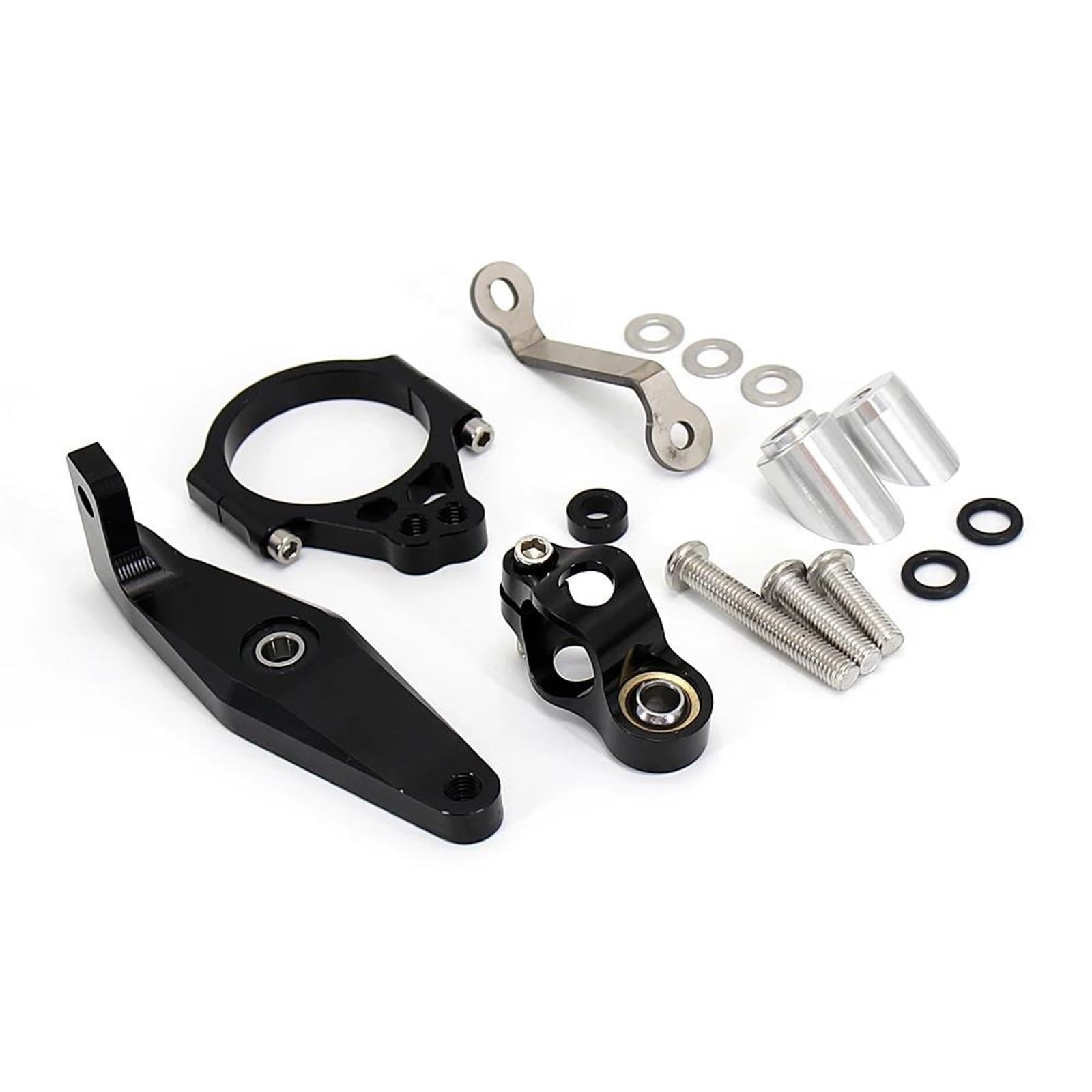 Dämpfer Lenkungsstabilisator Motorräder Zubehör Lenkung Stabilisieren Dämpfer Halterung Mount Kit Für MT09 SP 2021 2022 2023 2024 CNC-Halterung(Type A) von TISURXQ