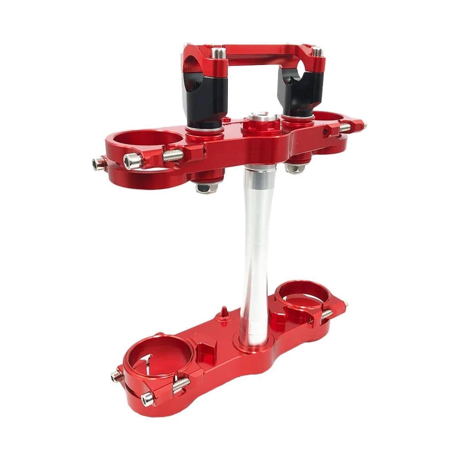 Dämpfer Lenkungsstabilisator Obere/untere Gabelbrücke Klemmen Gabelschaftrohr Und Lenker Riser Mount Clamp Motorrad Für CRF CR125 Für CRF250R Für CRF450R CNC-Halterung von TISURXQ