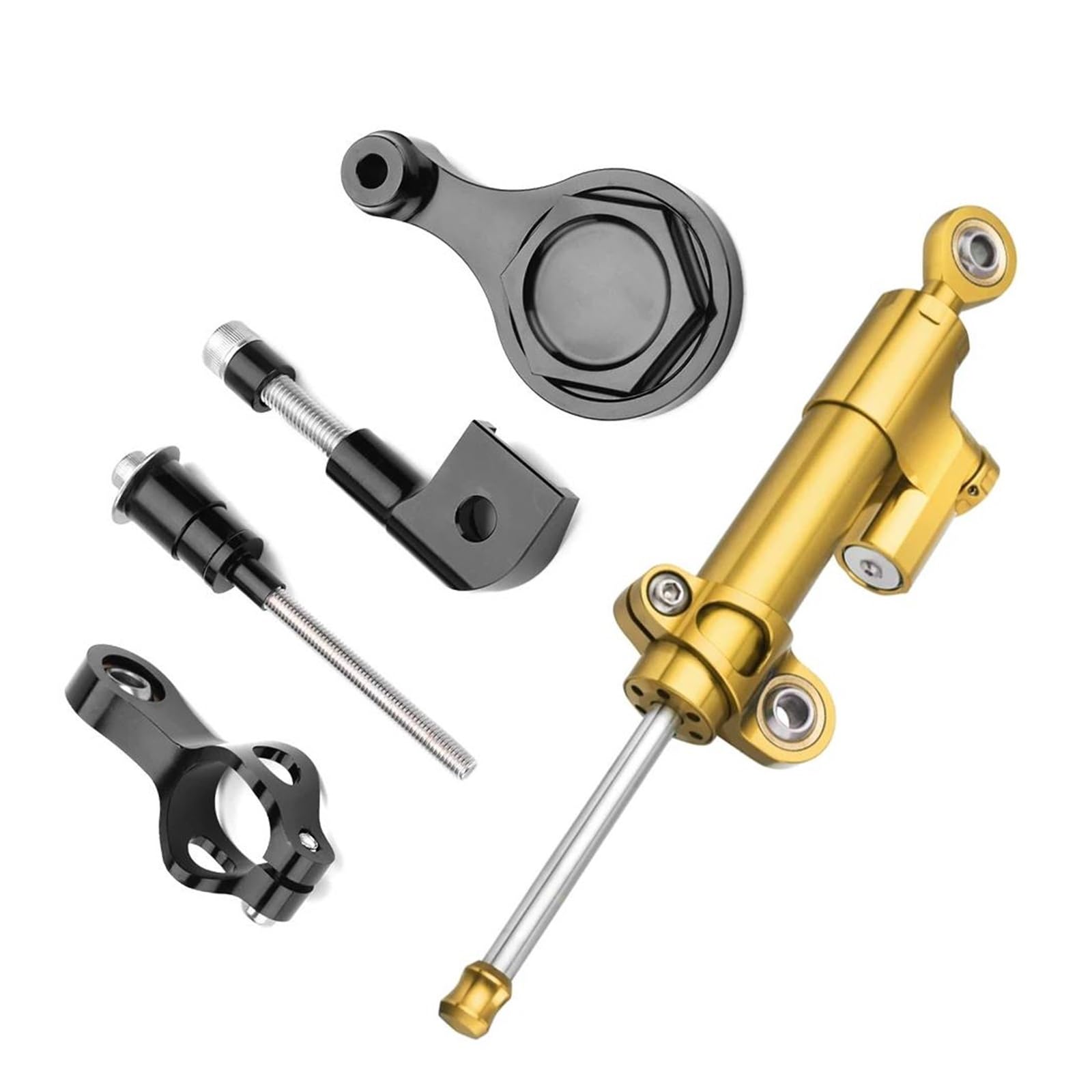 Dämpfer Lenkungsstabilisator Stabilisieren Sie Die Sicherheitskontrolle Mit Montagehalter, Motorrad-Dämpferlenkung Für R1 R6 2006–2017 CNC-Halterung(Model 5) von TISURXQ