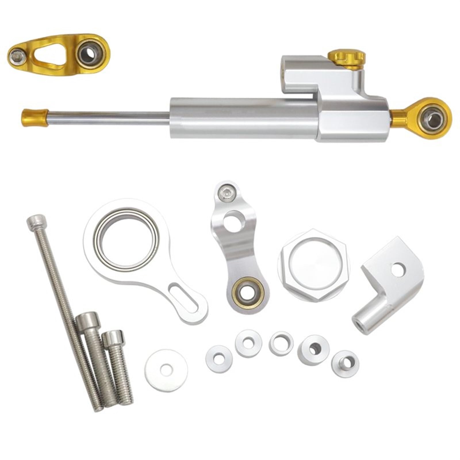 Dämpfer Lenkungsstabilisator YZF R1 2002-2017 2016 2015 R6 2006-2020 Lenkstabilisator Dämpfer Motorrad Montage Halterung Kit CNC-Halterung(C) von TISURXQ