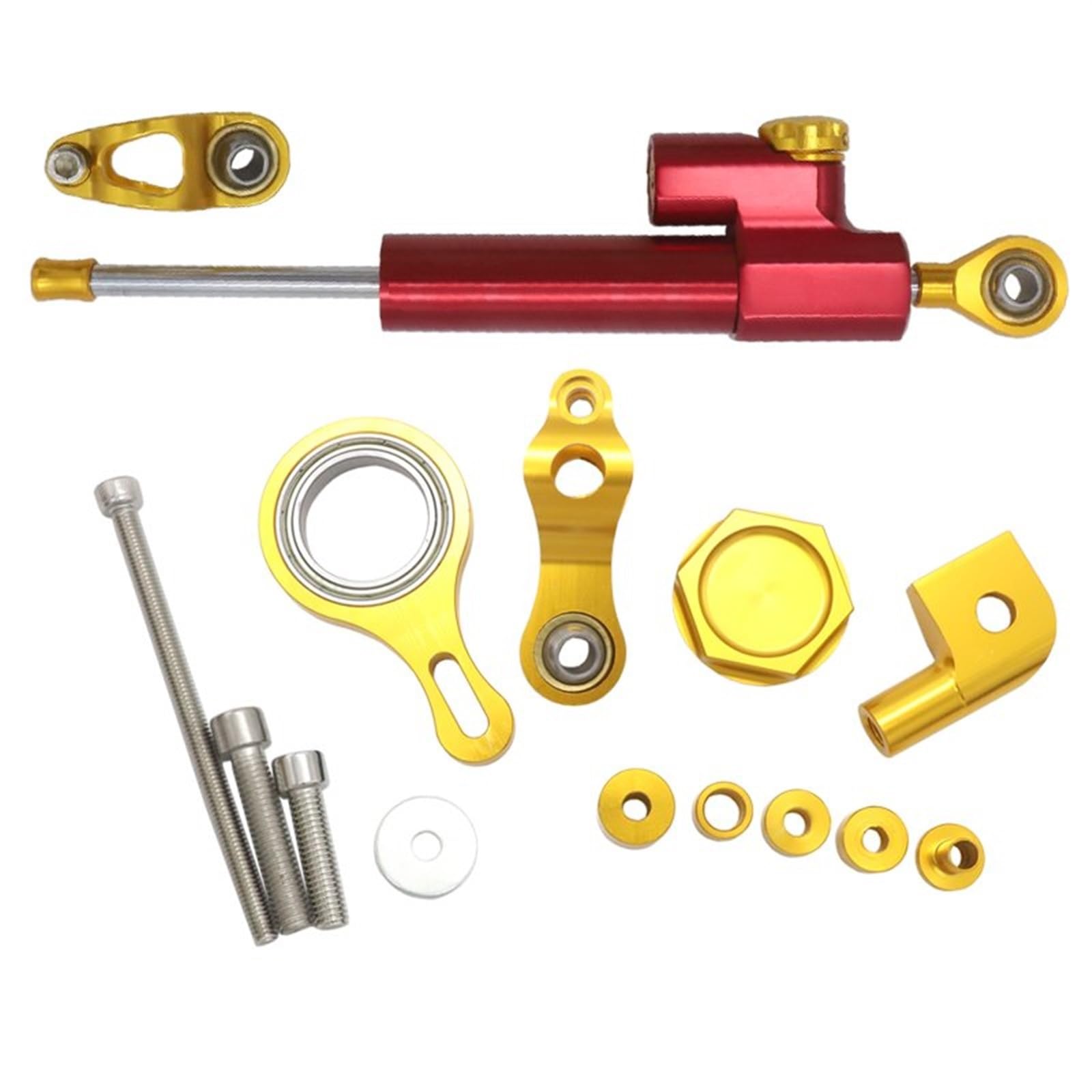 Dämpfer Lenkungsstabilisator YZF R1 2002-2017 2016 2015 R6 2006-2020 Lenkstabilisator Dämpfer Motorrad Montage Halterung Kit CNC-Halterung(F) von TISURXQ