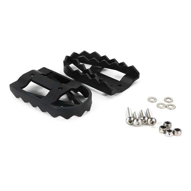 Fußrasten Pedal Adapter Fußstützen Pedal Edelstahl Für Suzuki Für DL650 V-Strom 650 DL1000 V-Strom 1000 Für NC700X 750X VFR800F Breite Fuß Peg Verstellbare Fußrasten Motorrad(Type-B) von TISURXQ