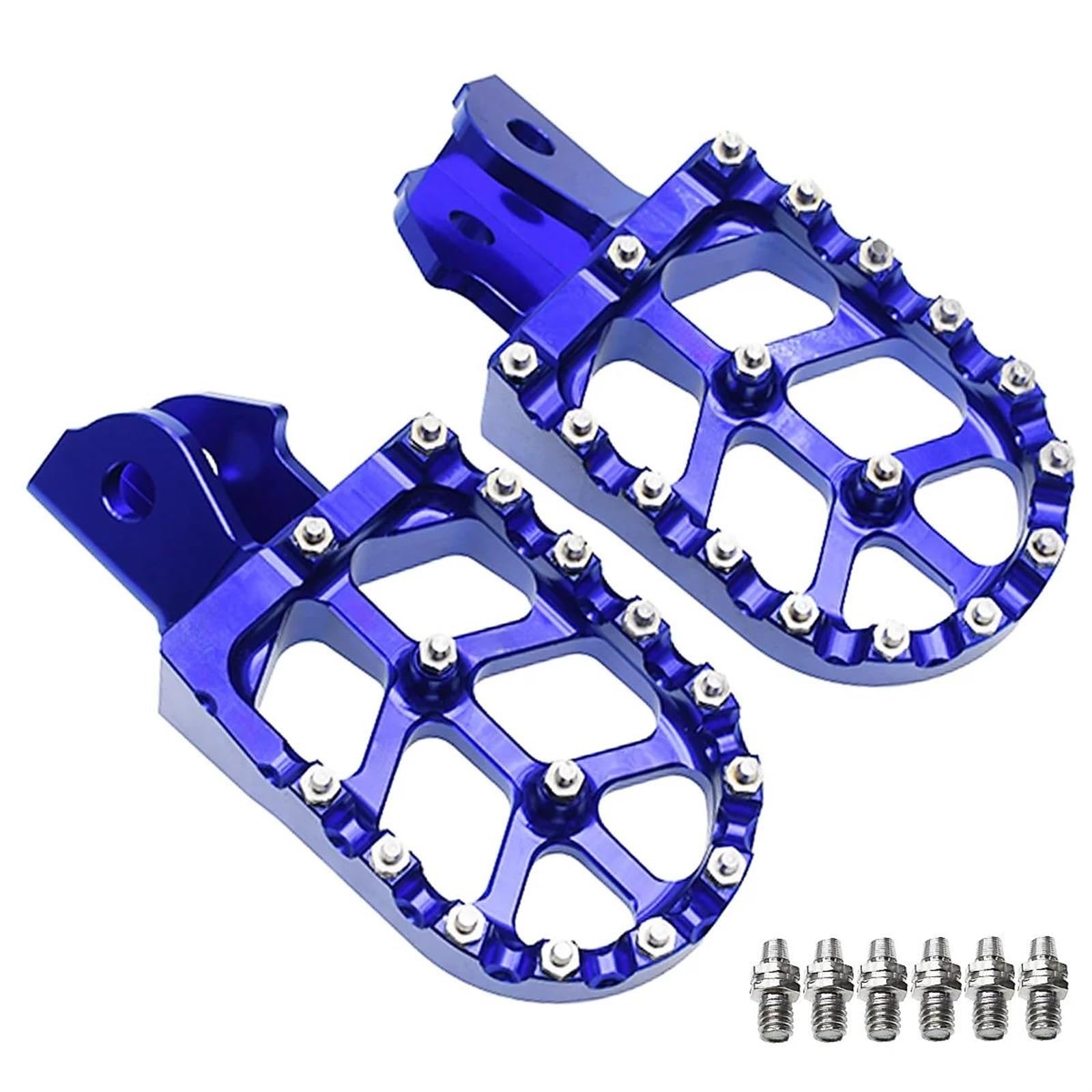 Fußrasten Pedal Für Sur-Ron Surron Sur Ron Light Bee SX Elektro-Off-Road-Bike Motorrad CNC-Fußrasten Pedalmontage Pedale Nachrüsthalterung Verstellbare Fußrasten Motorrad(Blue) von TISURXQ