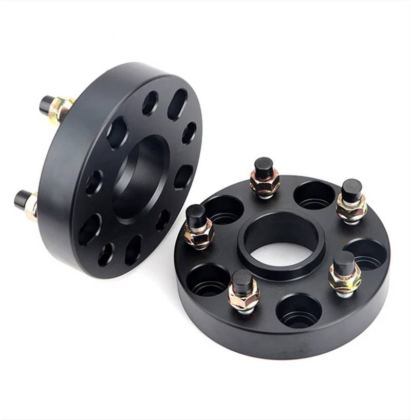 Wheel Spacers Spurverbreiterungen Umrüstadapter 15/20/25/30/35/40/50mm 2 Stück Für PCD 5x139.7 Bis 5x100 5x108 5x112 5x114.3 5x120 Wheel Spacer Lug Wheel Spacers(2PCS 50mm Black) von TISURXQ