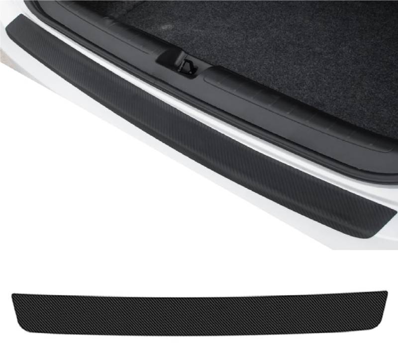 Auto Stoßstangenschutz für VW Golf 6 Wagon Kohlefaser inkl Anti Kratz Einstiegsleisten Schutz Kantenschutz Aufkleber Heckstoßstangenschutz von TIUEO