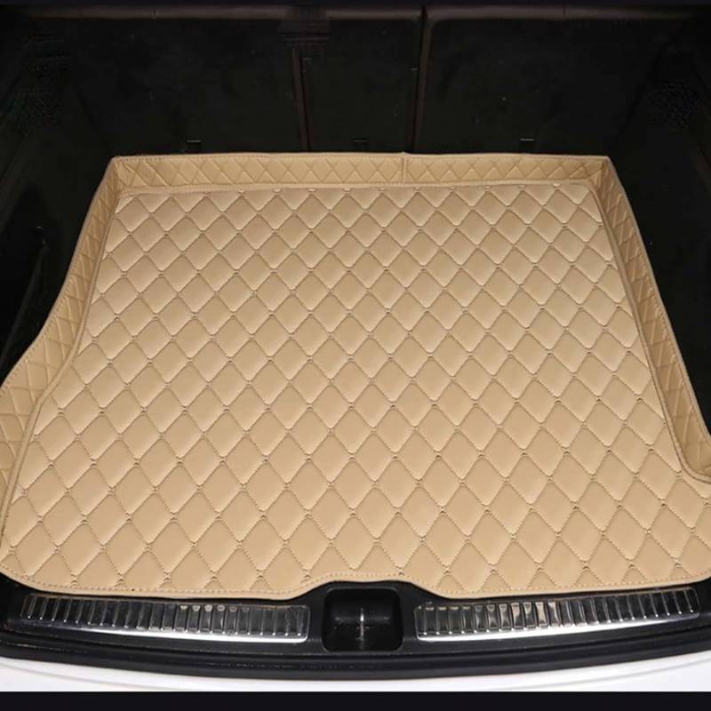 Für Acura TLX Sedan 2020 2021 2022 2023 Leder Kofferraummatten für Auto Schutzmatte Kofferraumwanne Wasserdicht Antirutschmatte Kofferraum Innenmatte Zubehör,B/Beige von TIUEO