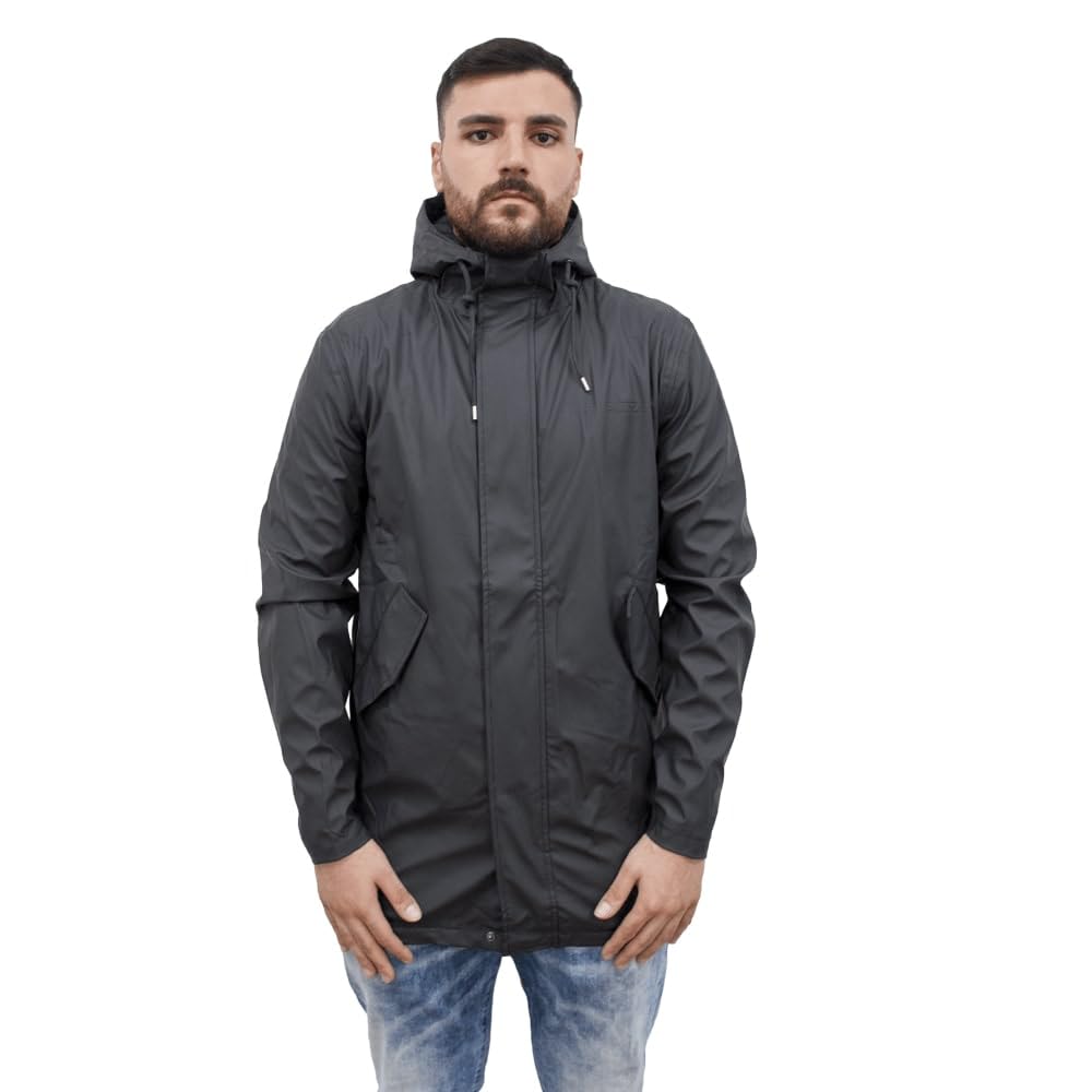 TJ MARVIN KLASSISCHE WINTER J22 Regenjacke Schwarz S von TJ MARVIN