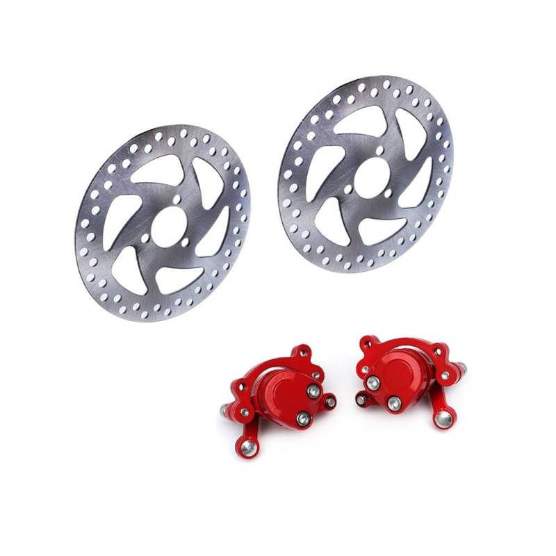 Bremsscheibe Motorrad Bremsscheibe Platte Dirt Bike Hinten Disc Bremssattel Kit 140mm Reibung Platte Rotoren Roller Motorrad Bremsscheibe Rotor von TJKIB