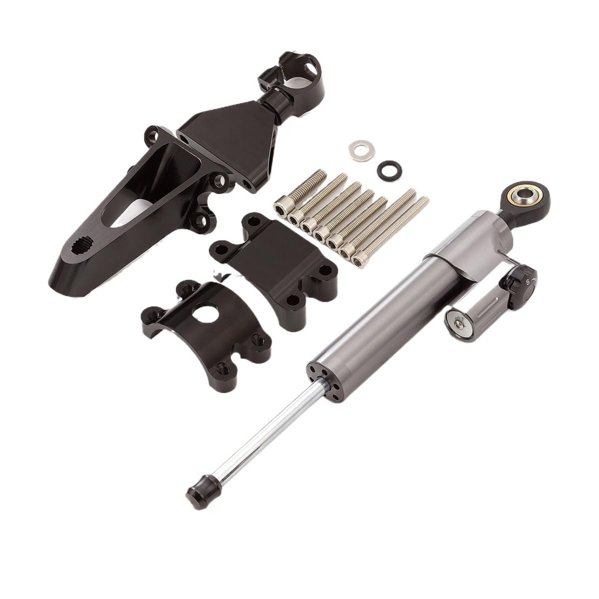 Motorrad Lenkungsdämpfer 41mm Motorrad Lenkung Stabilisator Dämpfer Montage Kit Halterung Für CBR600 F4i CBR 600 1999-2003 Motorrad Zubehör von TJKIB