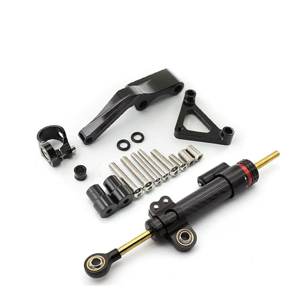 Motorrad Lenkungsdämpfer Für Du&Cati Für Monster 696 Motorrad Lenkung Stabilisator Dämpfer Halterung Unterstützung Montage Kit Zubehör Motorrad Zubehör von TJKIB