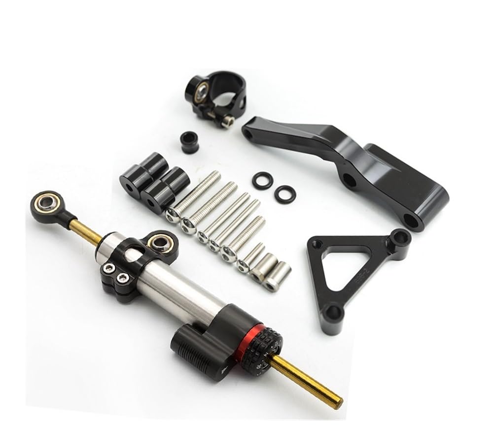 Motorrad Lenkungsdämpfer Für Du&Cati Für Monster 696 Motorrad Lenkung Stabilisator Dämpfer Halterung Unterstützung Montage Kit Zubehör Motorrad Zubehör von TJKIB