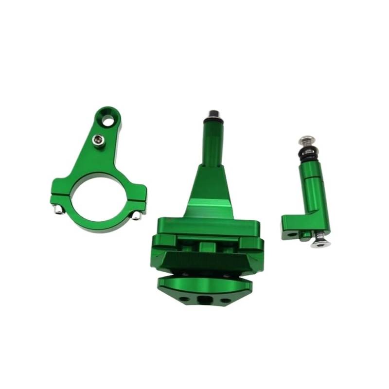 Motorrad Lenkungsdämpfer Für Ka&wasaki Für Ninja 400 Ninja400 2018-2019 Einstellbare Stabilisator Lenkung Dämpfer Mit Halterung Motorrad Zubehör von TJKIB