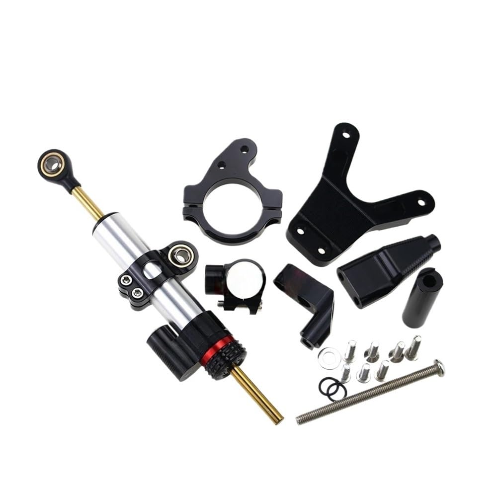 Motorrad Lenkungsdämpfer Für Ka&wasaki NINJA650 Für Ninja 650 2017-2021 Motorrad Lenkung Stabilisator Dämpfer Montage Halterung Kit Motorrad Zubehör von TJKIB