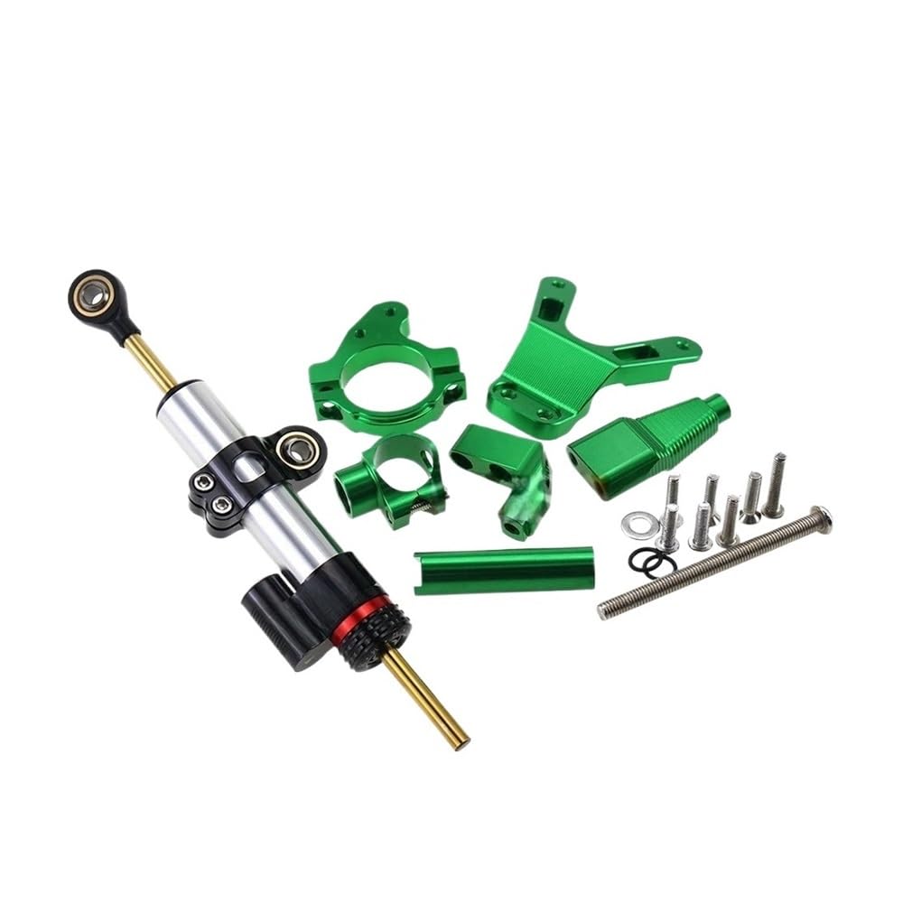 Motorrad Lenkungsdämpfer Für Ka&wasaki NINJA650 Für Ninja 650 2017-2021 Motorrad Lenkung Stabilisator Dämpfer Montage Halterung Kit Motorrad Zubehör von TJKIB